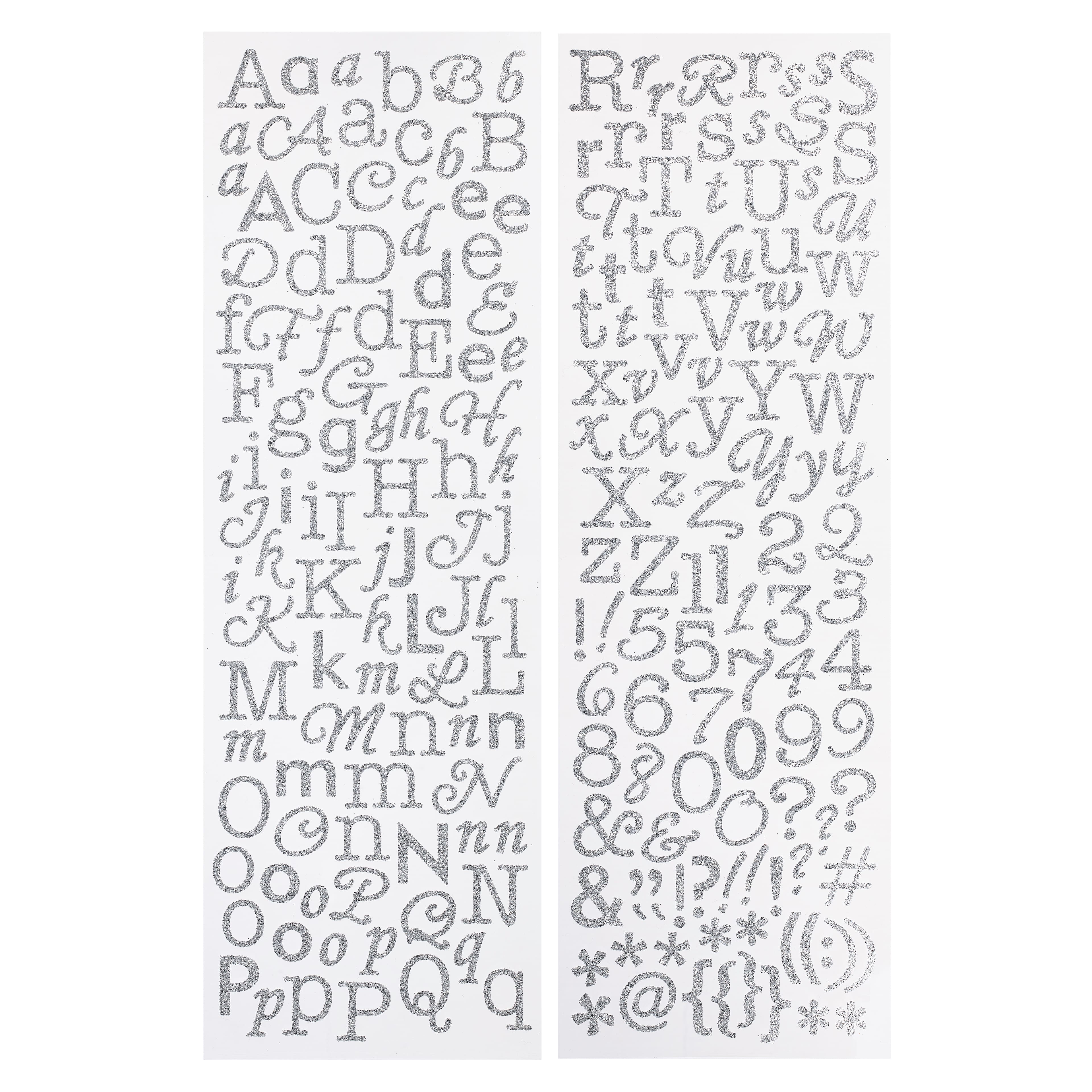 12 Pack: Glitter Alphabet Stickers by Recollections™