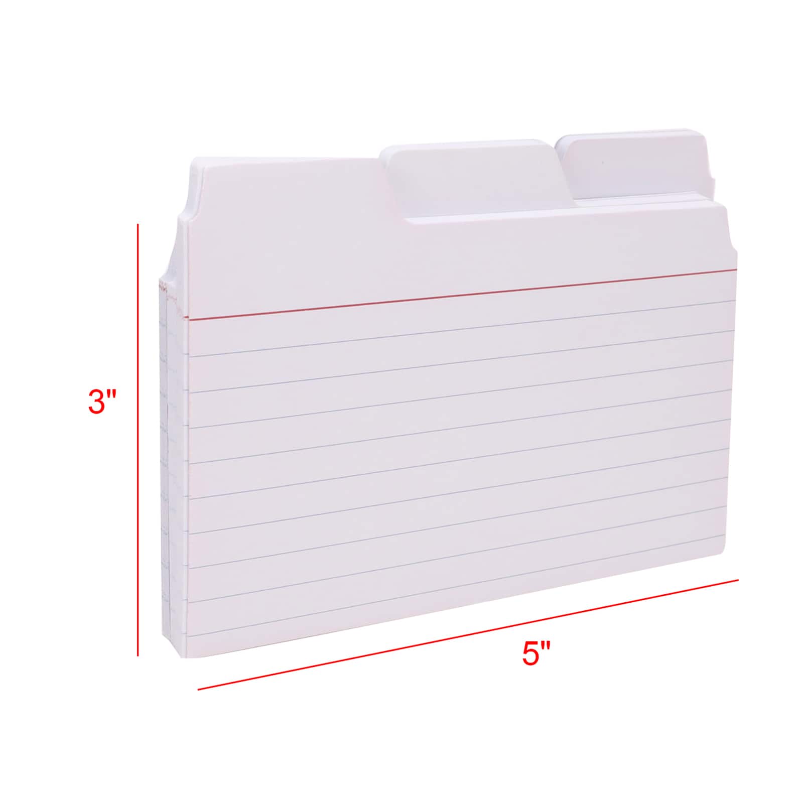 Find It Trading 3" x 5" White Tabbed Index Cards, 48ct.