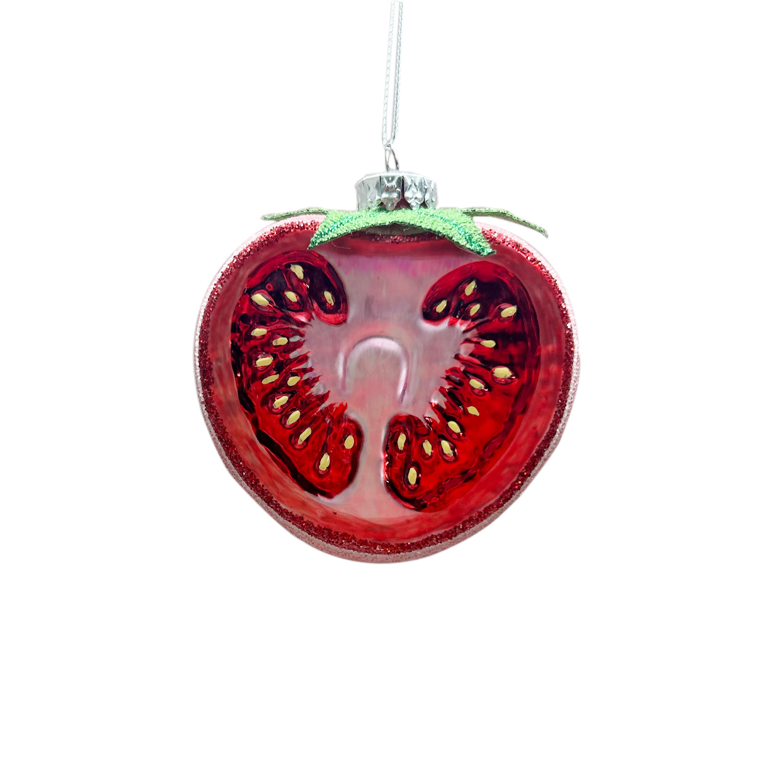 3&#x22; Tomato Glass Ornament by Ashland&#xAE;