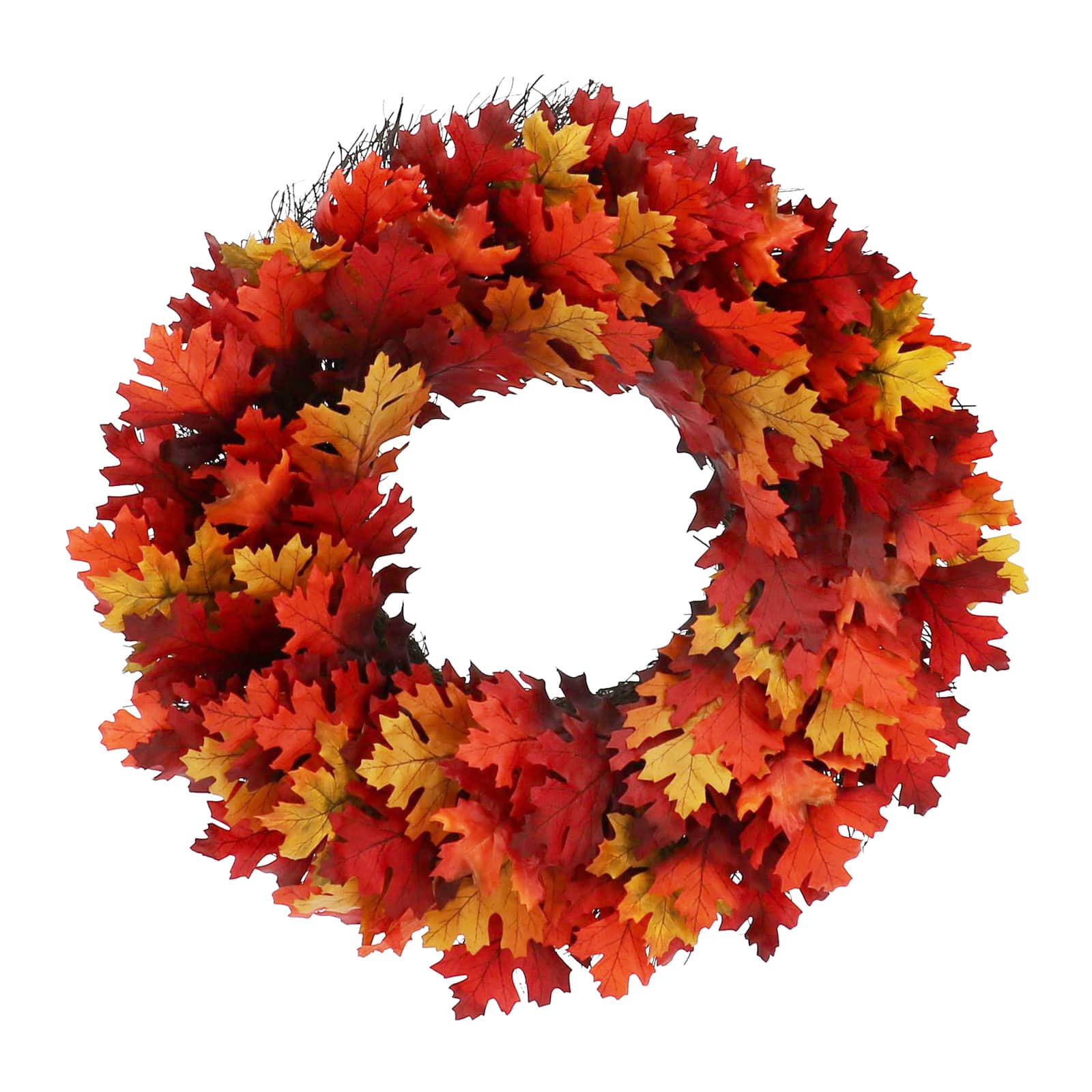 24" Fall Oak Leaves Wreath by Ashland®