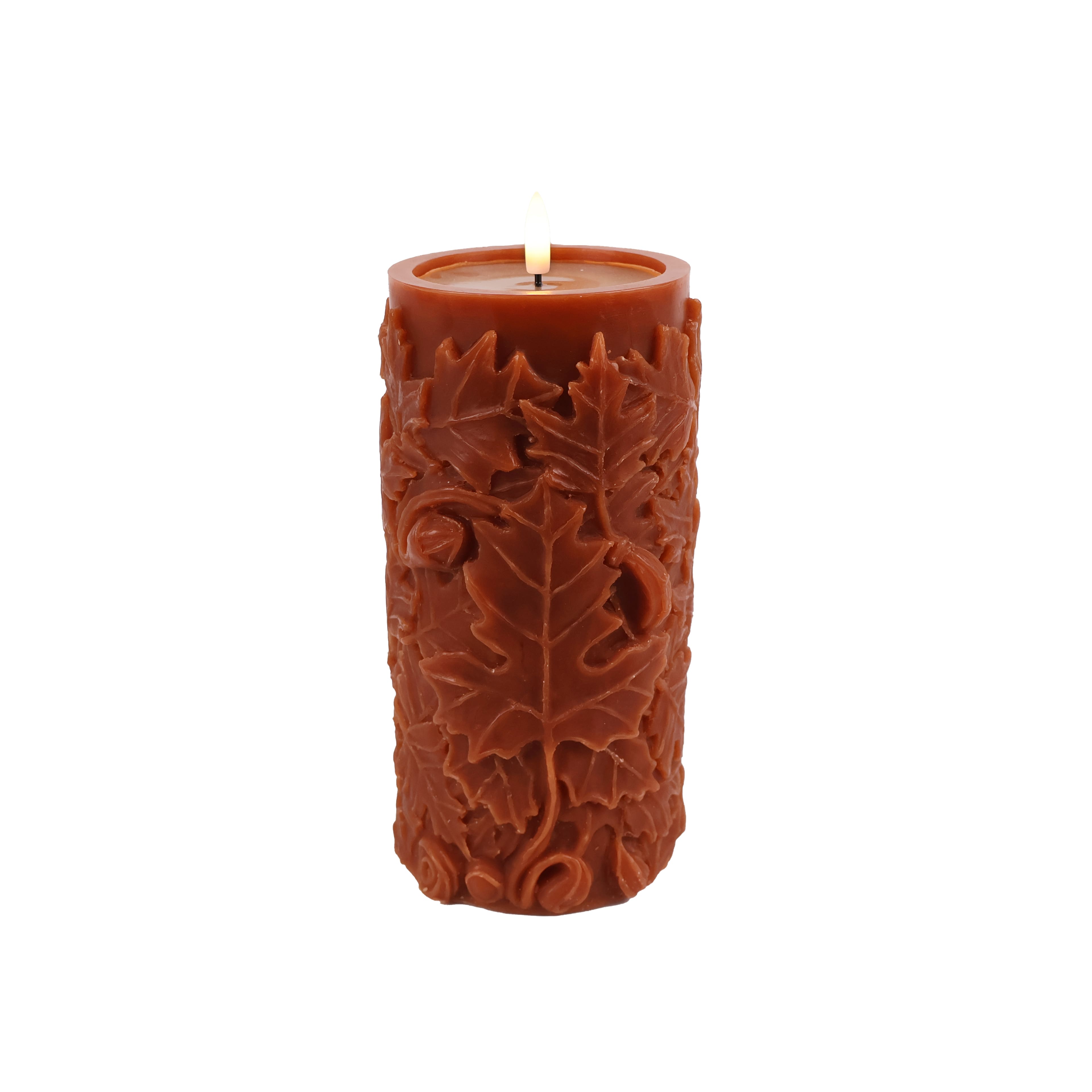 8&#x22; Fall Leaf LED Pillar Candle by Ashland&#xAE;