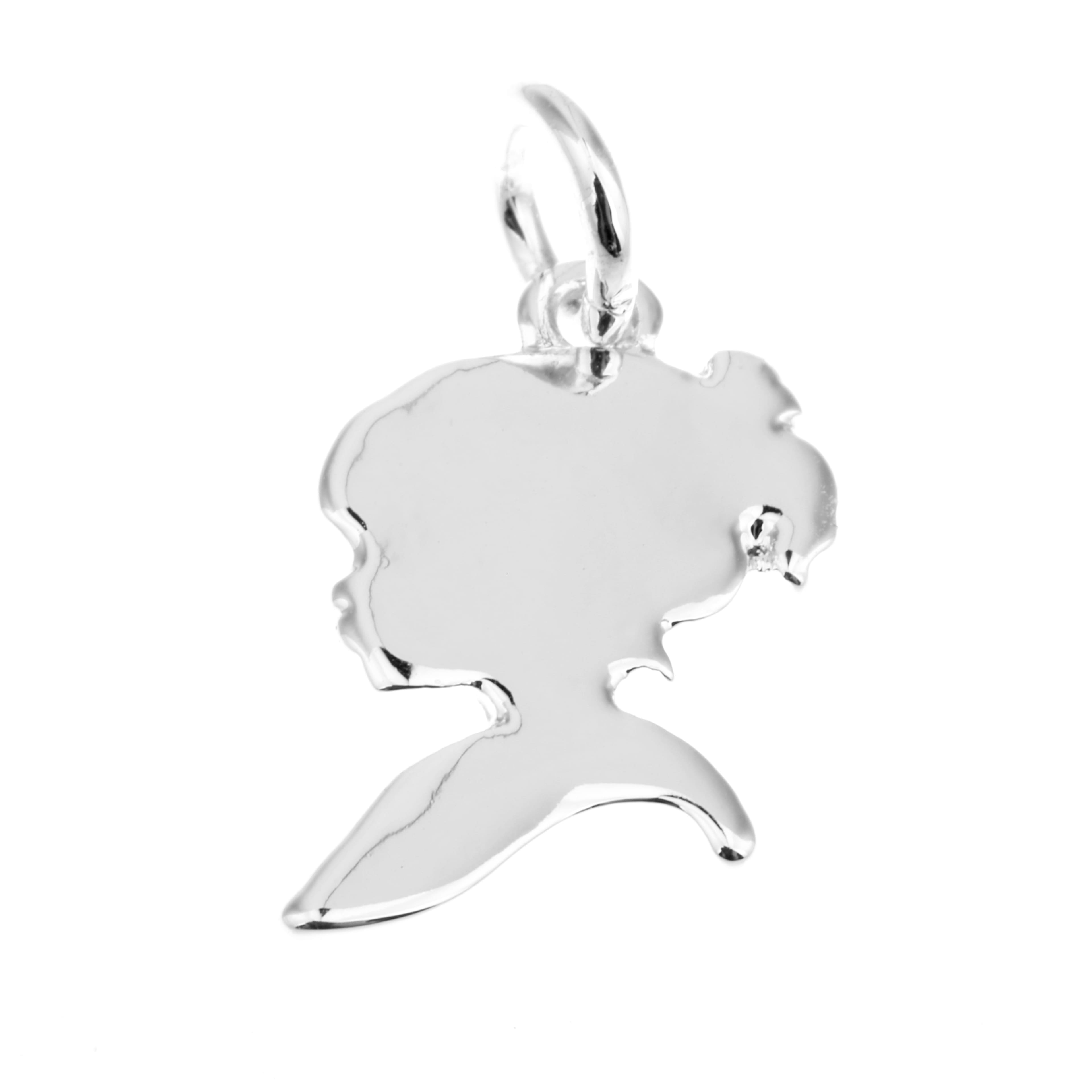 Silver Plated Girl Charm by Bead Landing&#x2122;