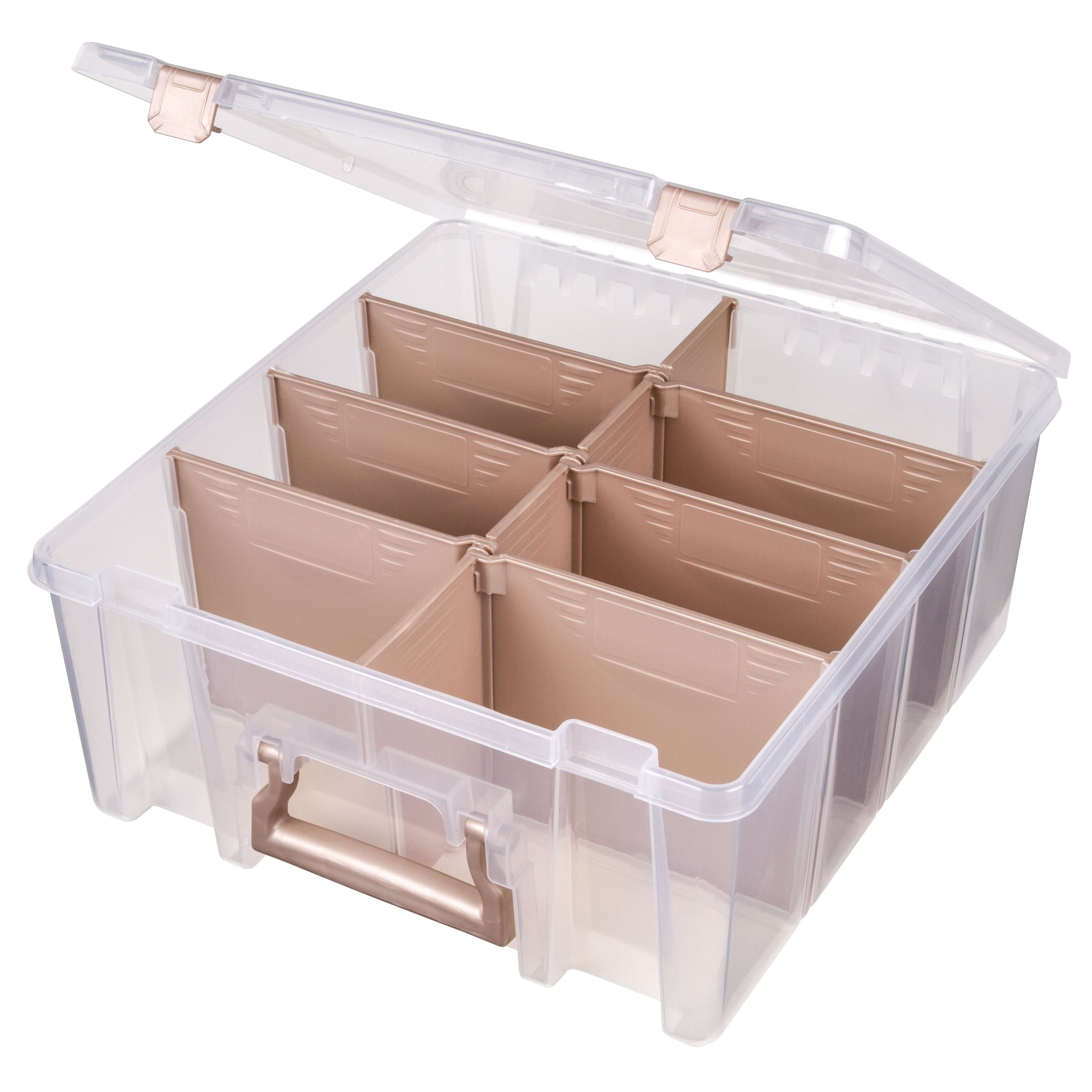 ArtBin® Rose Gold Super Satchel™ Double Deep Storage Bin with Dividers