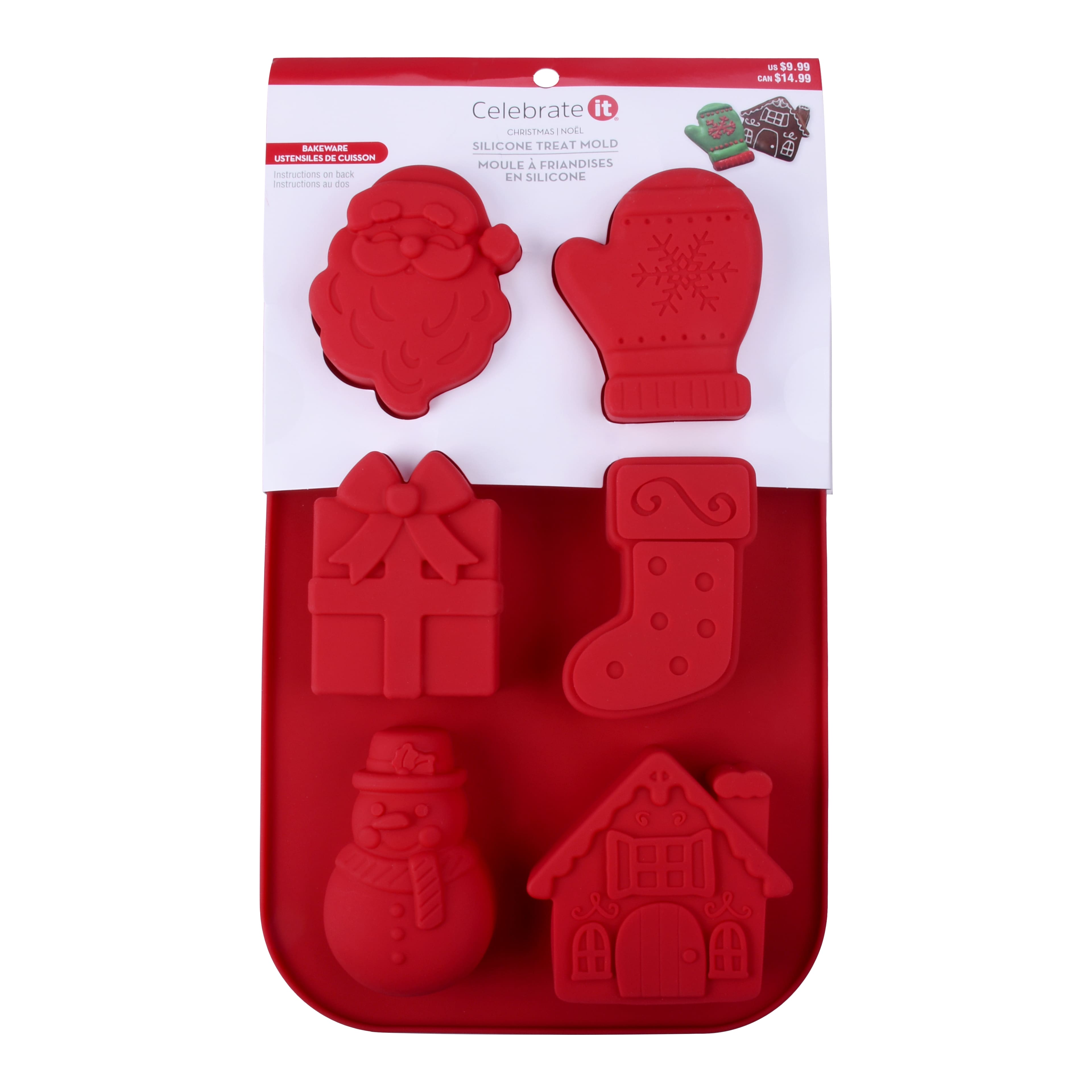 Christmas Shapes Silicone Treat Mold by Celebrate It&#xAE;