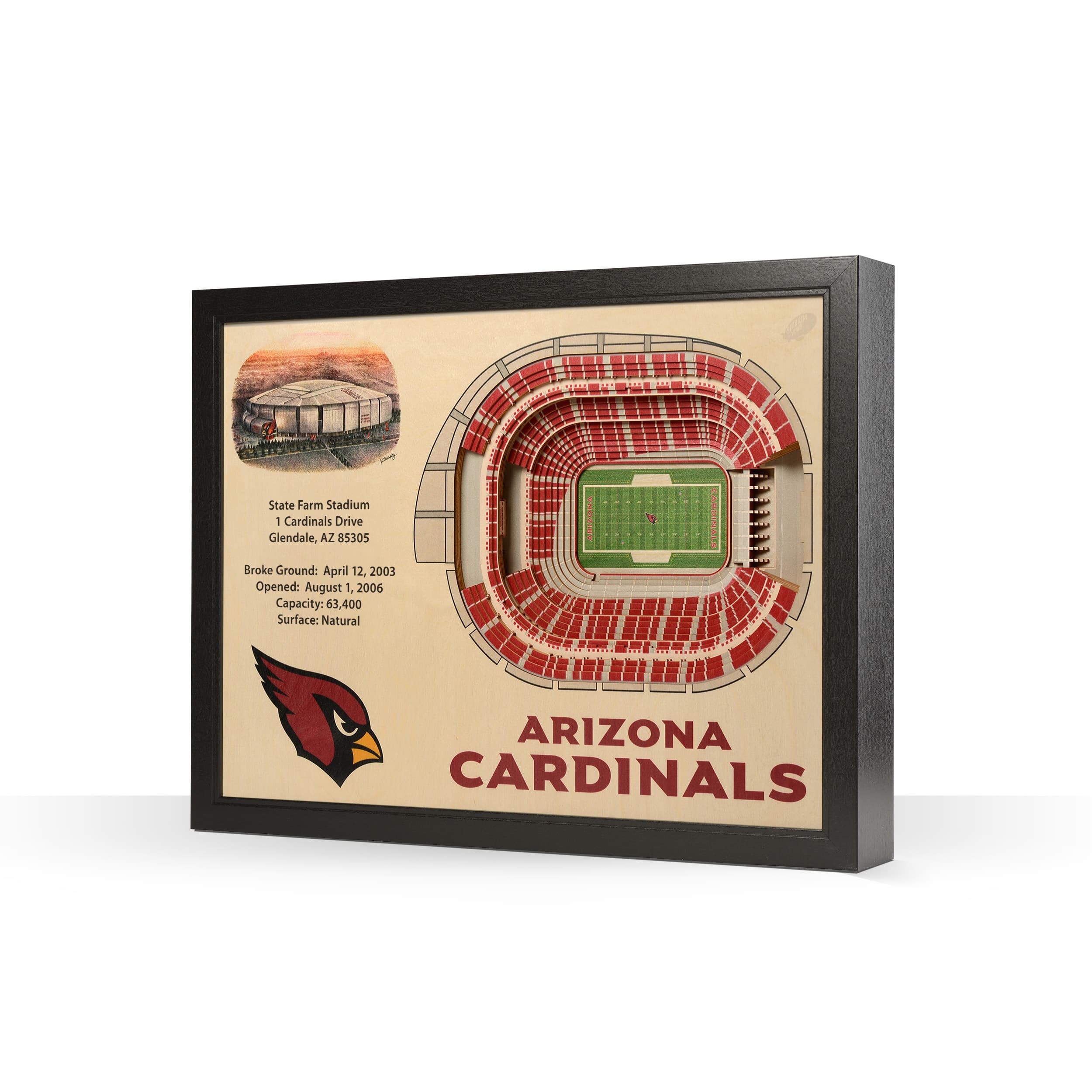 Arizona Cardinals, 3D Stadium View, State Farm Stadium