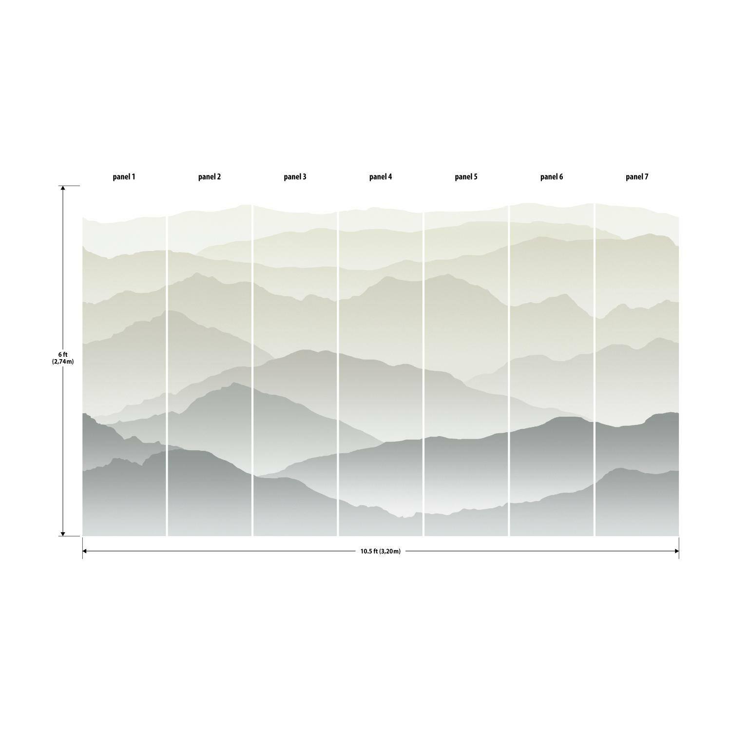 Wanderlust White Peel & Stick Mural