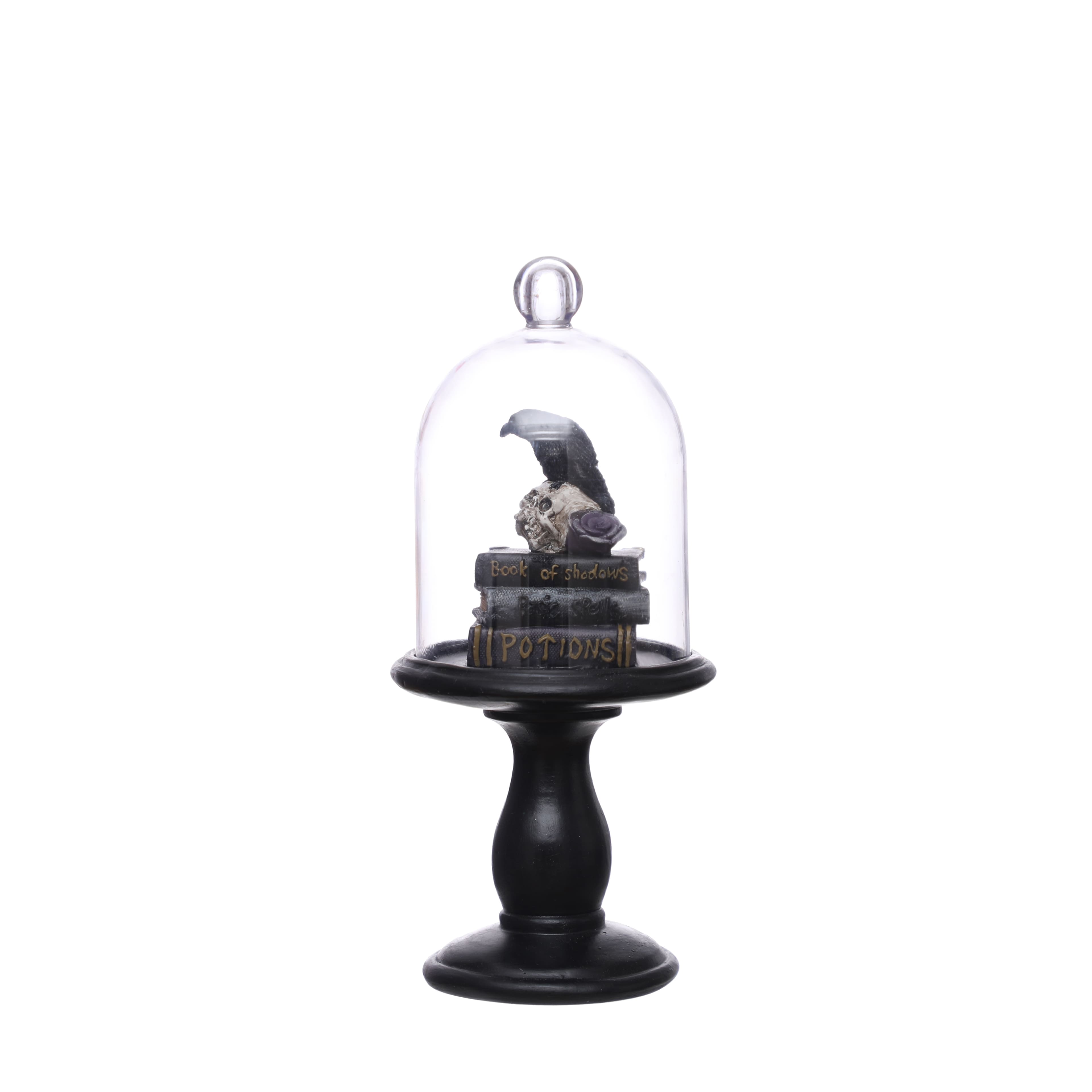 11.25&#x22; Black Crow Cloche Tabletop Accent by Ashland&#xAE;