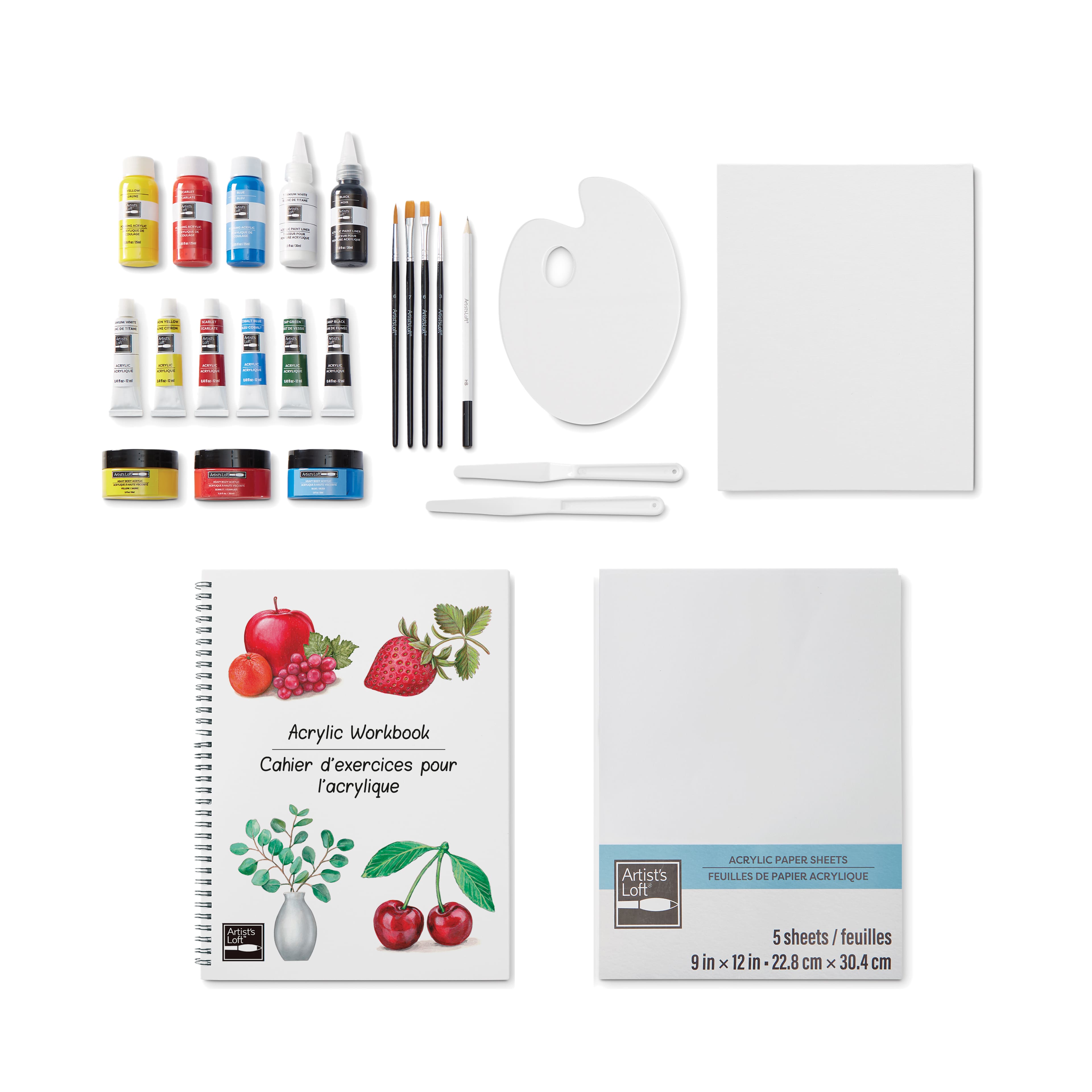 6 Pack: Acrylic Painting Technique Set by Artist's Loft™