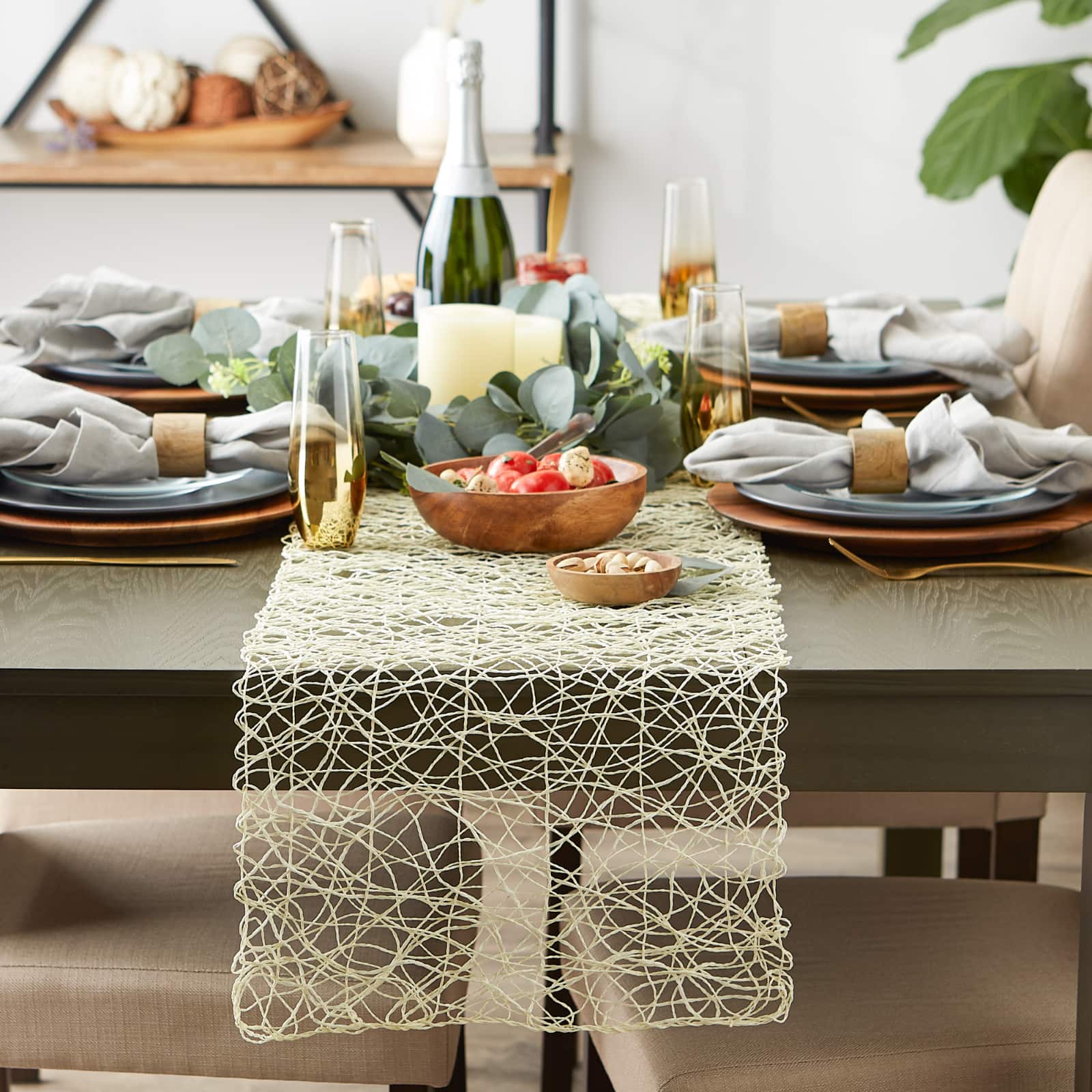 DII&#xAE; 72&#x22; Woven Paper Table Runner
