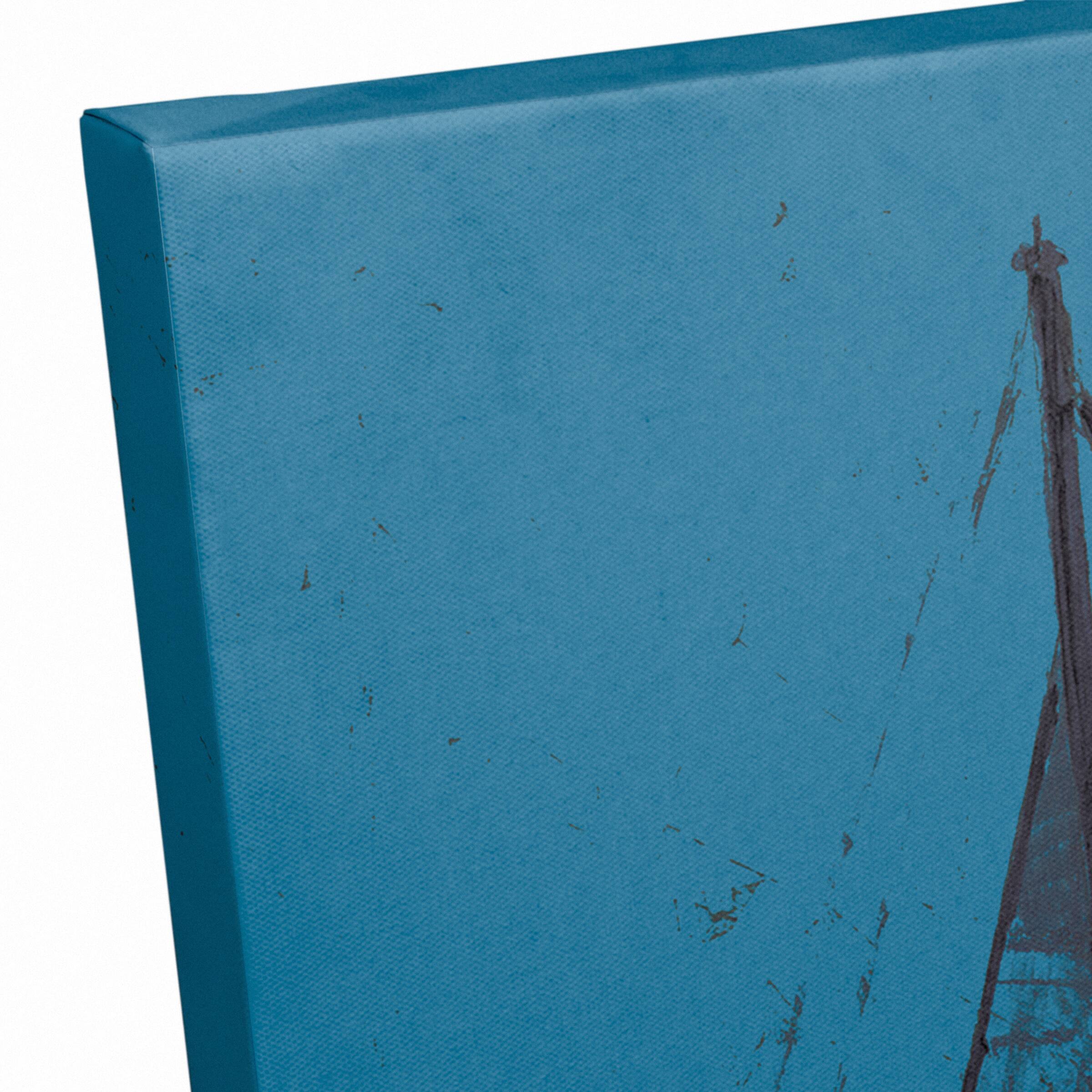 Captains Wheel Collage Canvas Wall Art