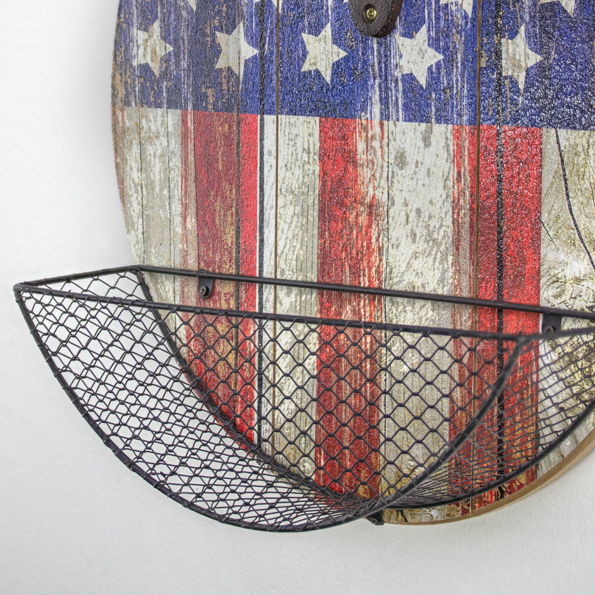 American Flag Bottle Opener & Cap Catcher Wall Décor