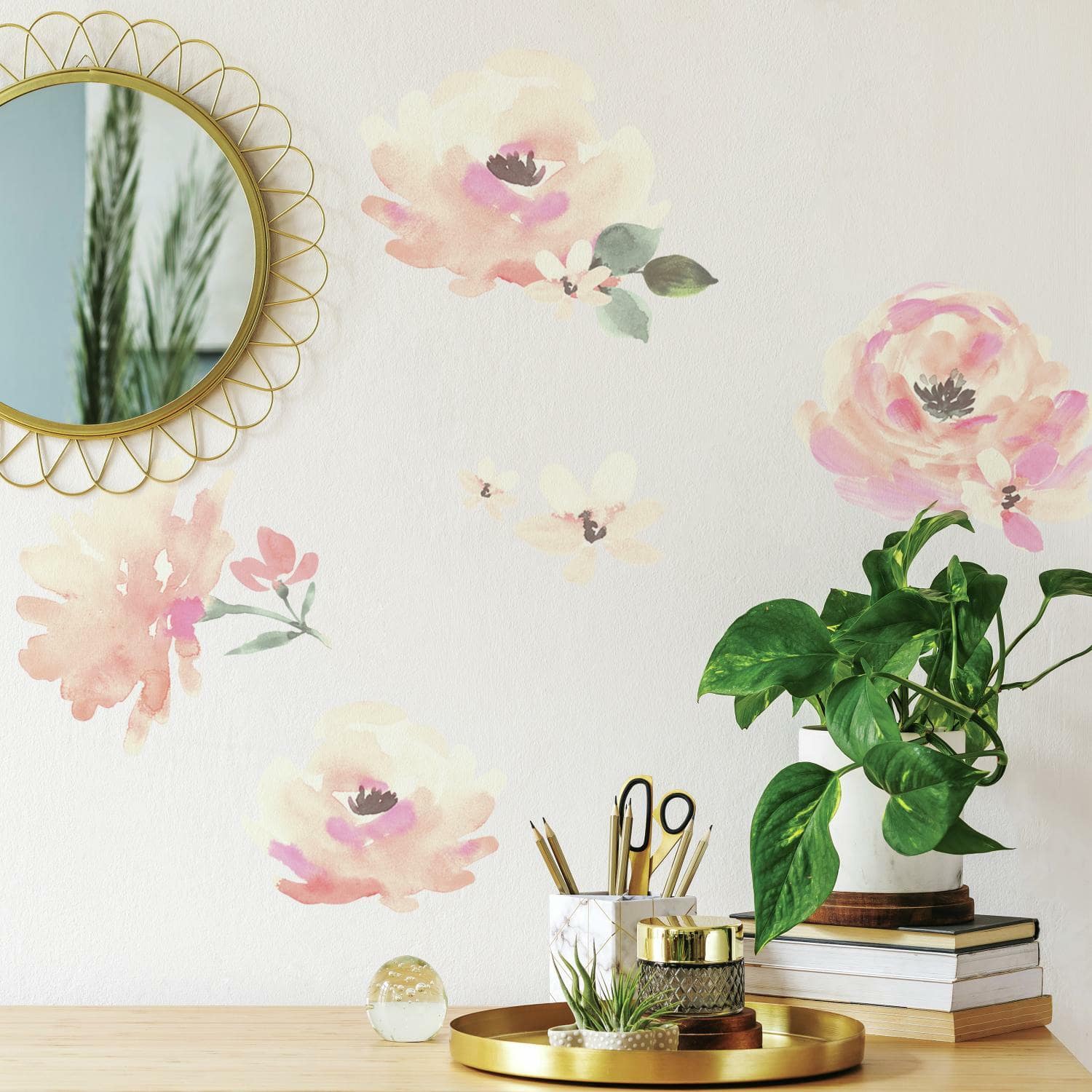 RoomMates Floral Blooms Peel &#x26; Stick Wall Decals