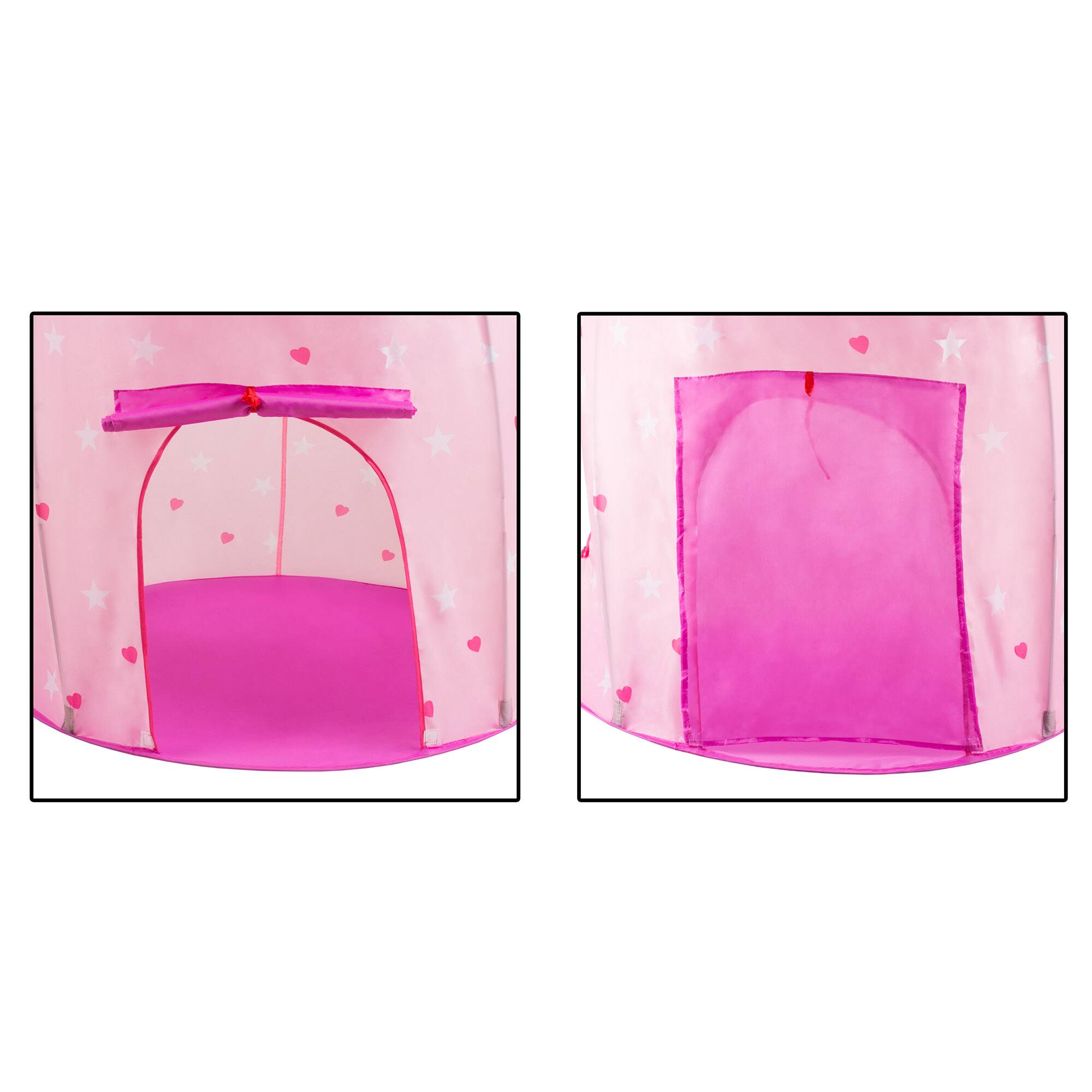 Toy Time Kids Princess Castle Pop Up Playhouse Hut