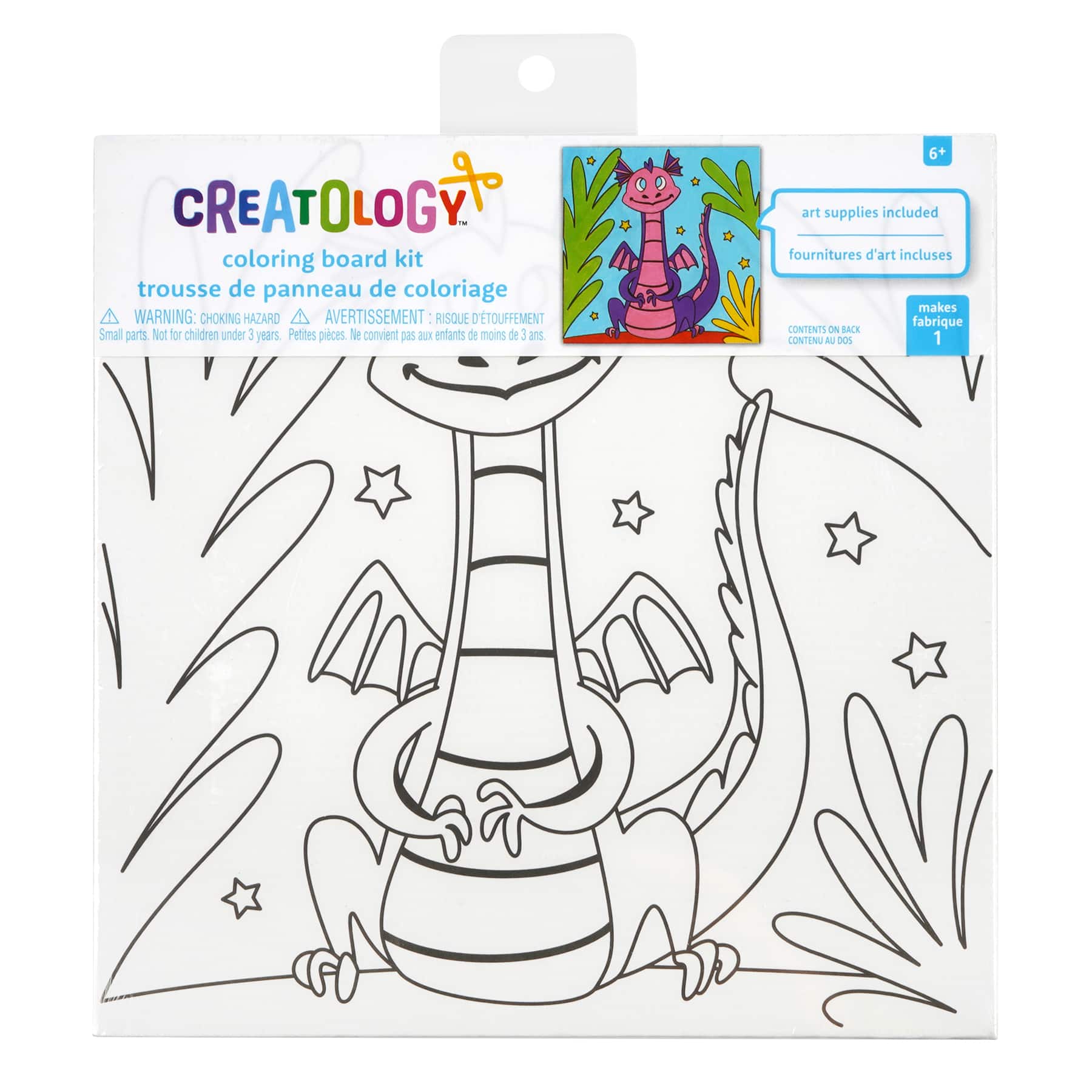 12 Pack: Dragon Coloring Board Kit by Creatology&#x2122;