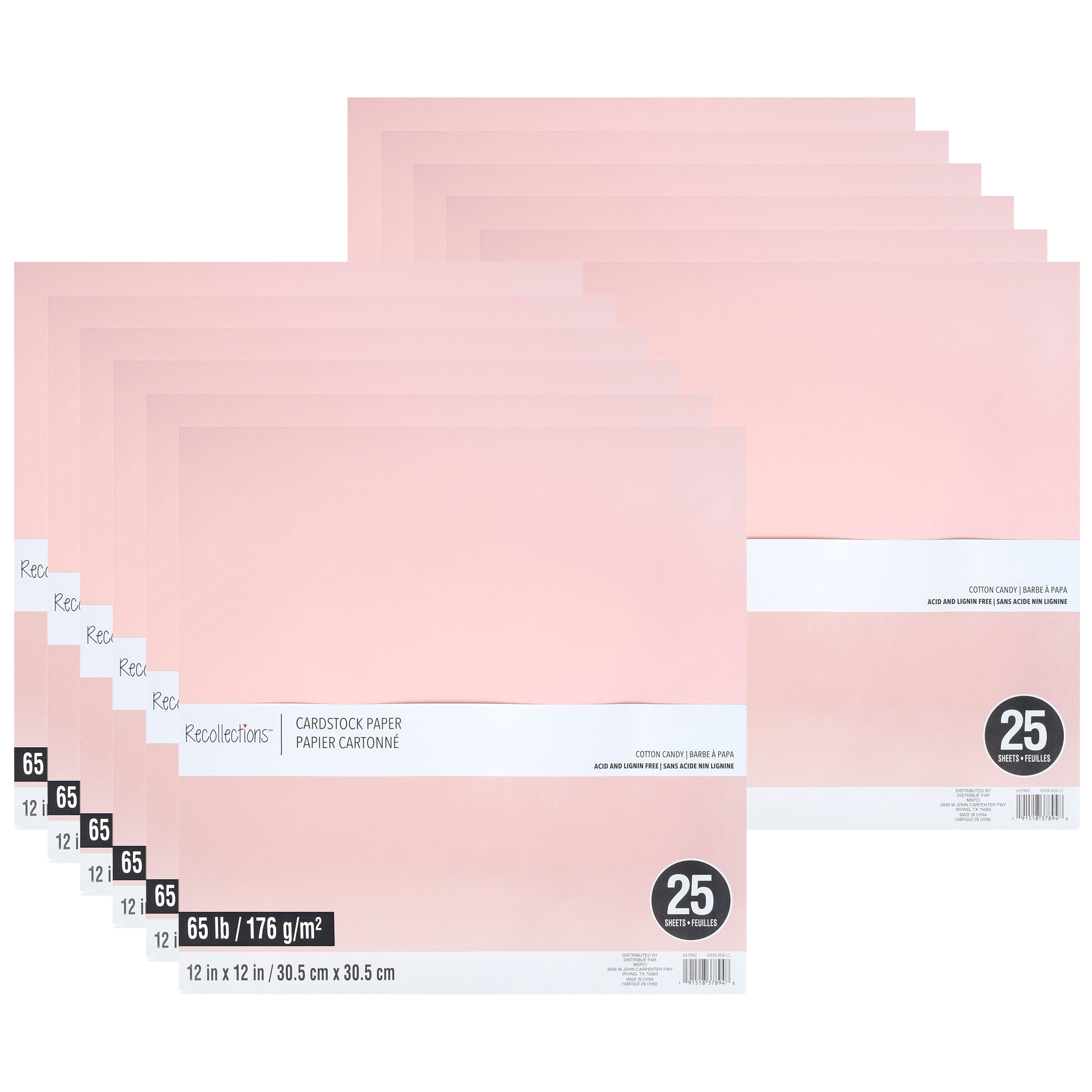 12 Packs: 25 ct. (300 total) 12" x 12" Cardstock Paper by Recollections™