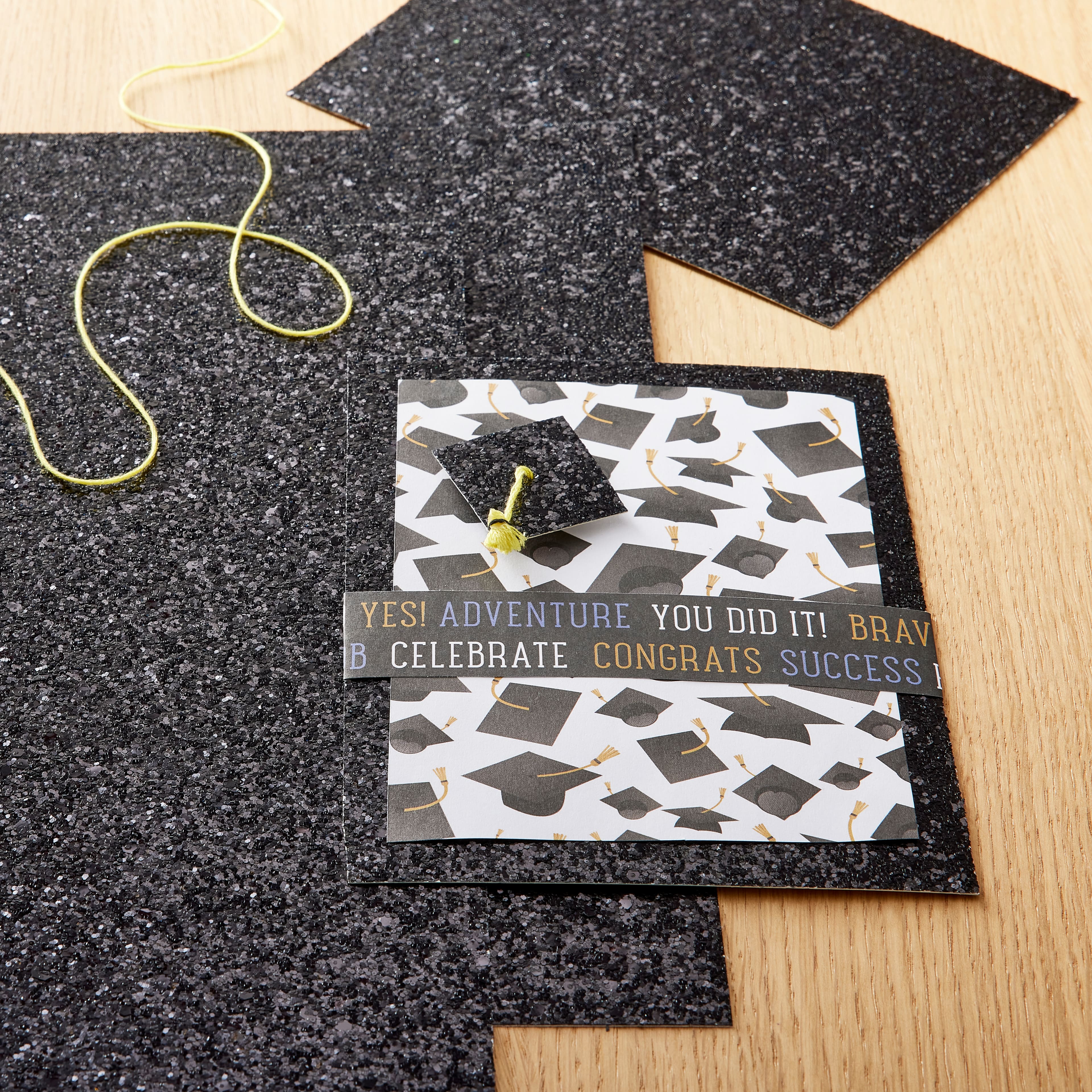 500pcs 12x12inch Black Glliter Craft Paper with Laser Stars Glitter  Paperboard DIY Glitter Paper - AliExpress