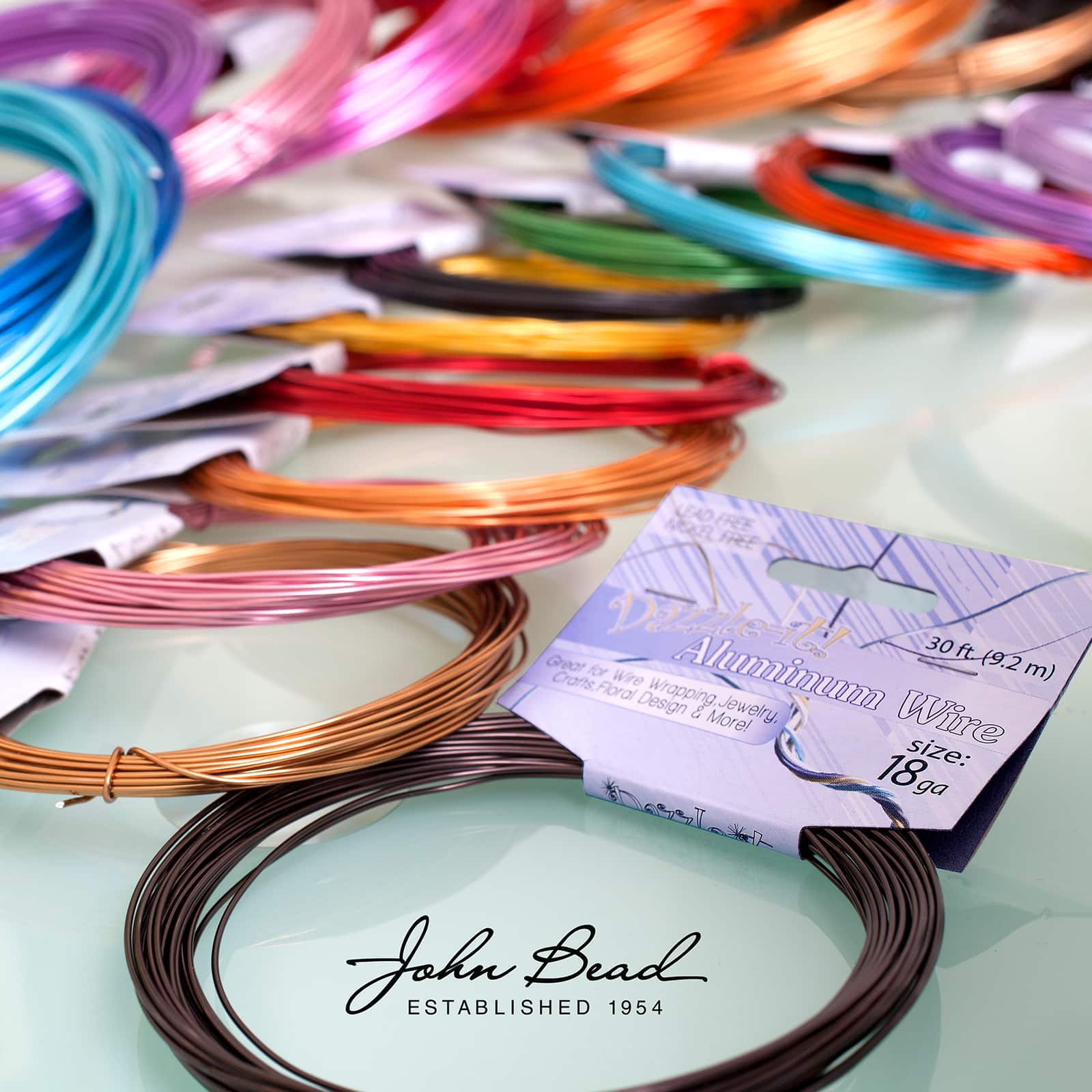 John Bead 18 Gauge Aluminum Jewelry Wire, 30ft.