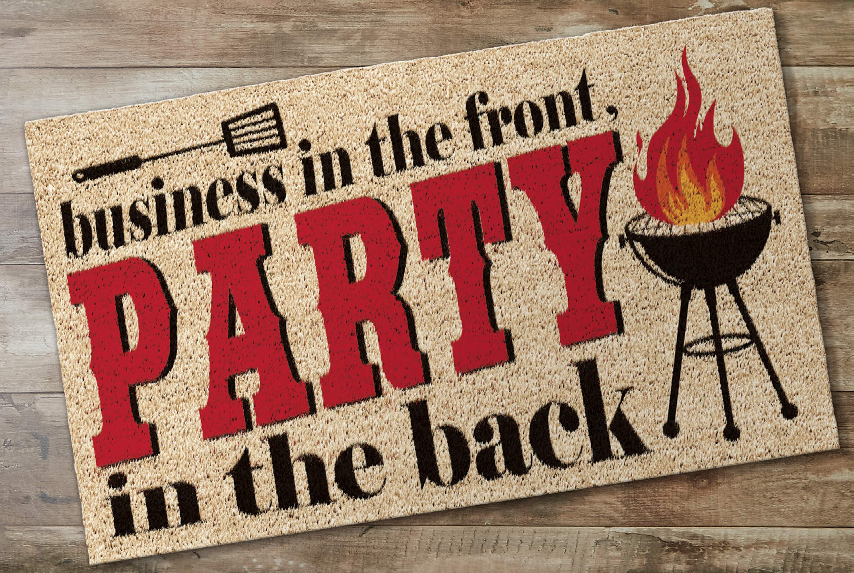 DII® Party In The Back Bbq Doormat