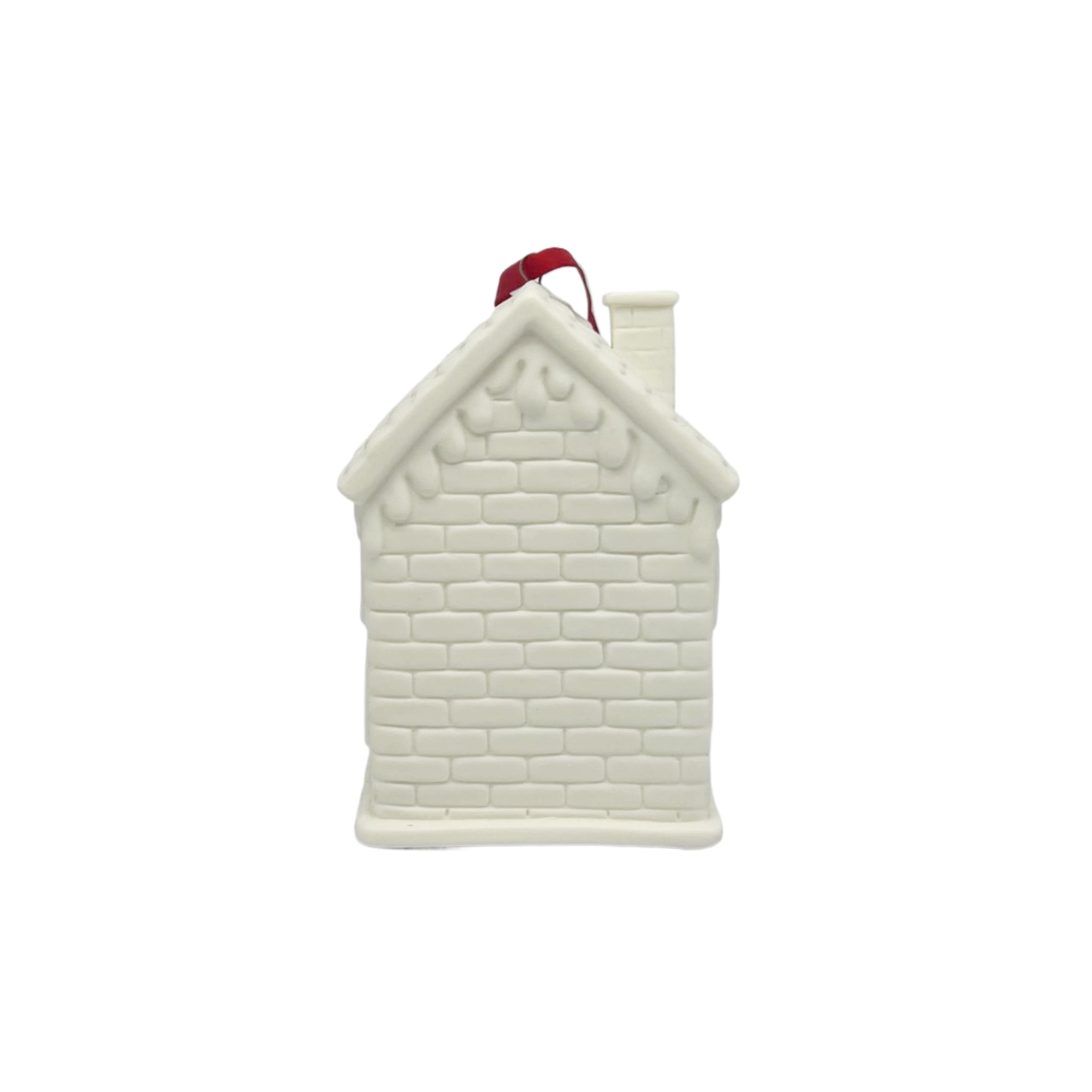 4.5&#x22; House DIY LED Ceramic Ornament by Make Market&#xAE;