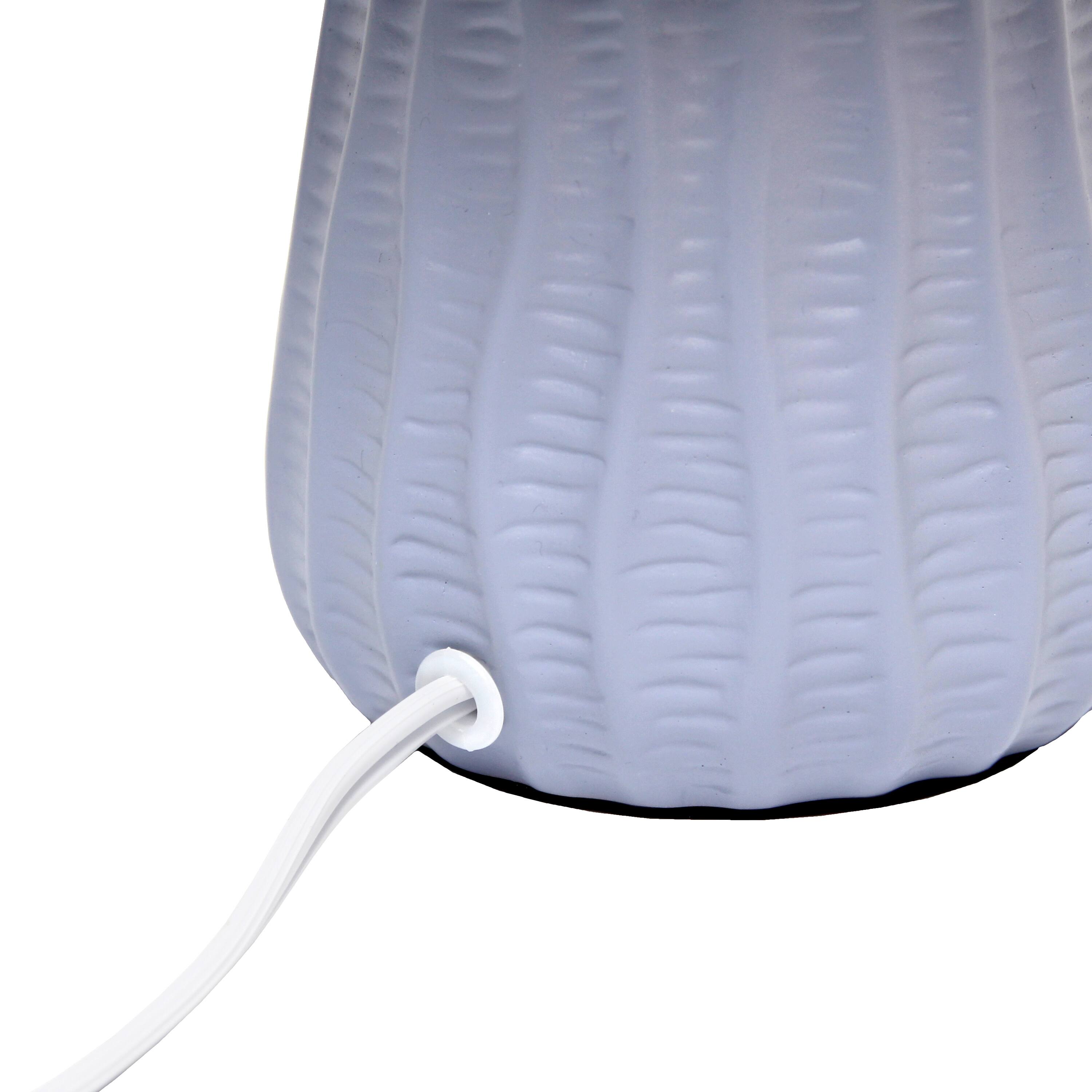 Simple Designs 11&#x22; Mini Ceramic Pastel Table Lamp