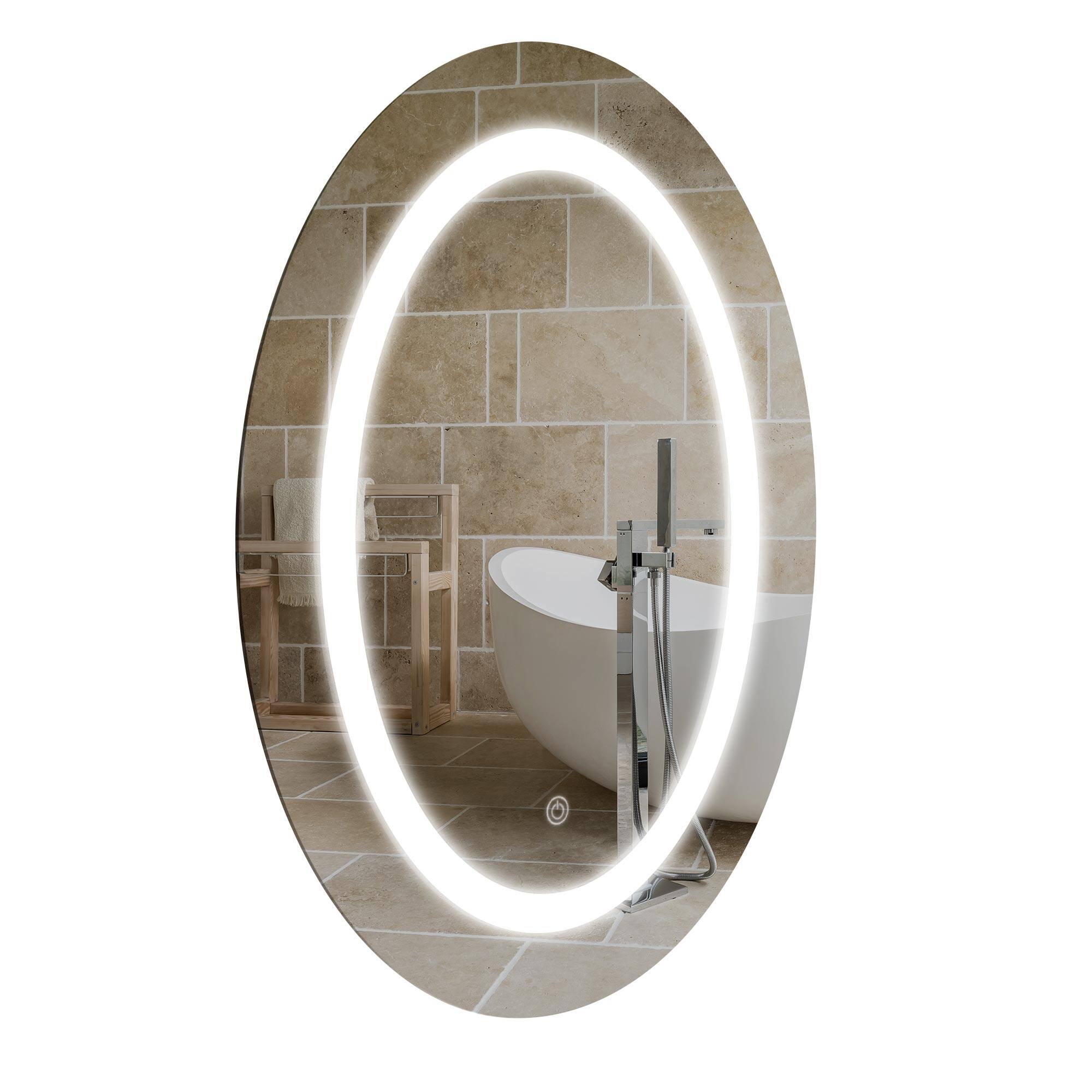 Head West® 18" Oval LED Vanity Touch Sensor Wall Mirror