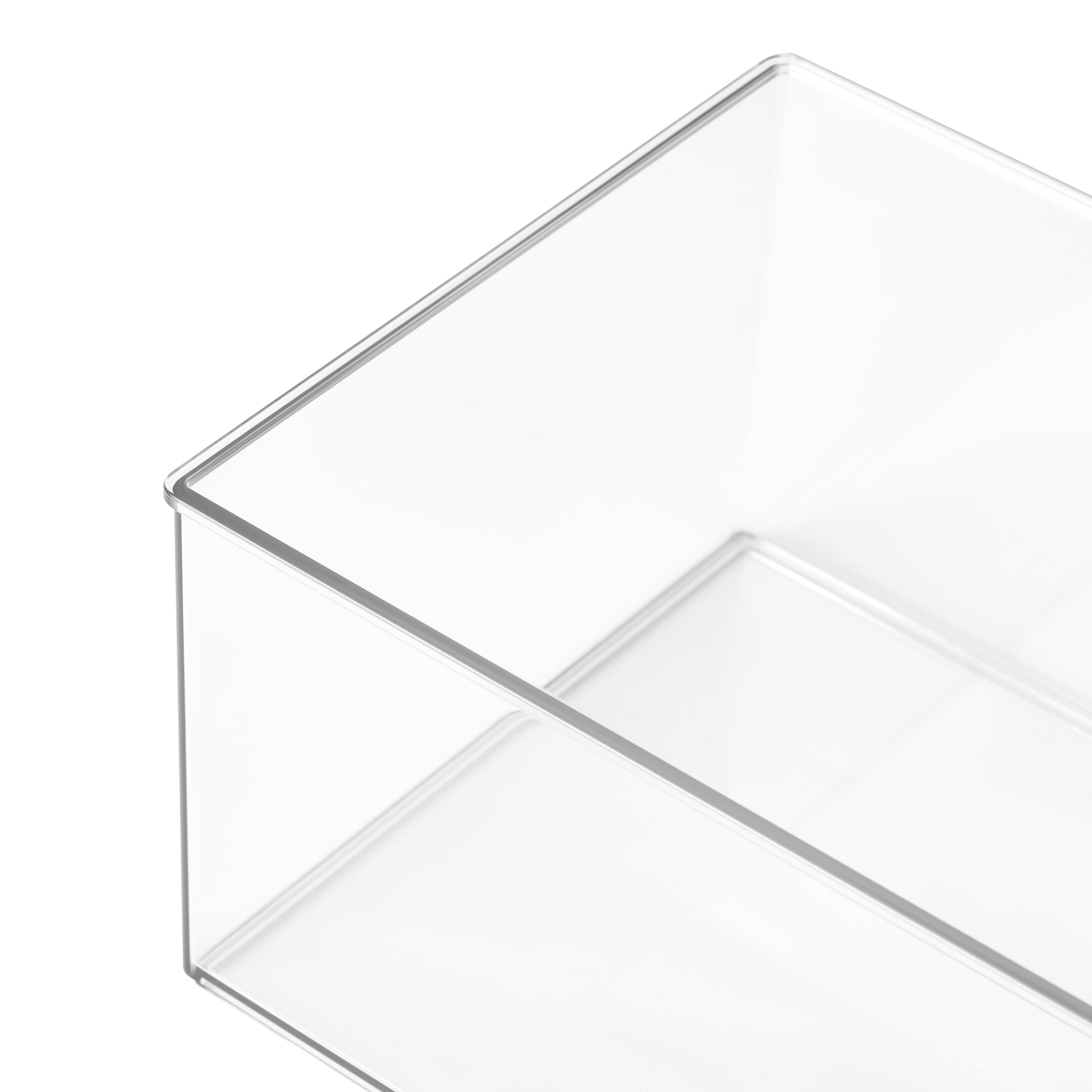 12&#x22; x 6&#x22; Clear Stacking Storage Bin by Simply Tidy&#x2122;