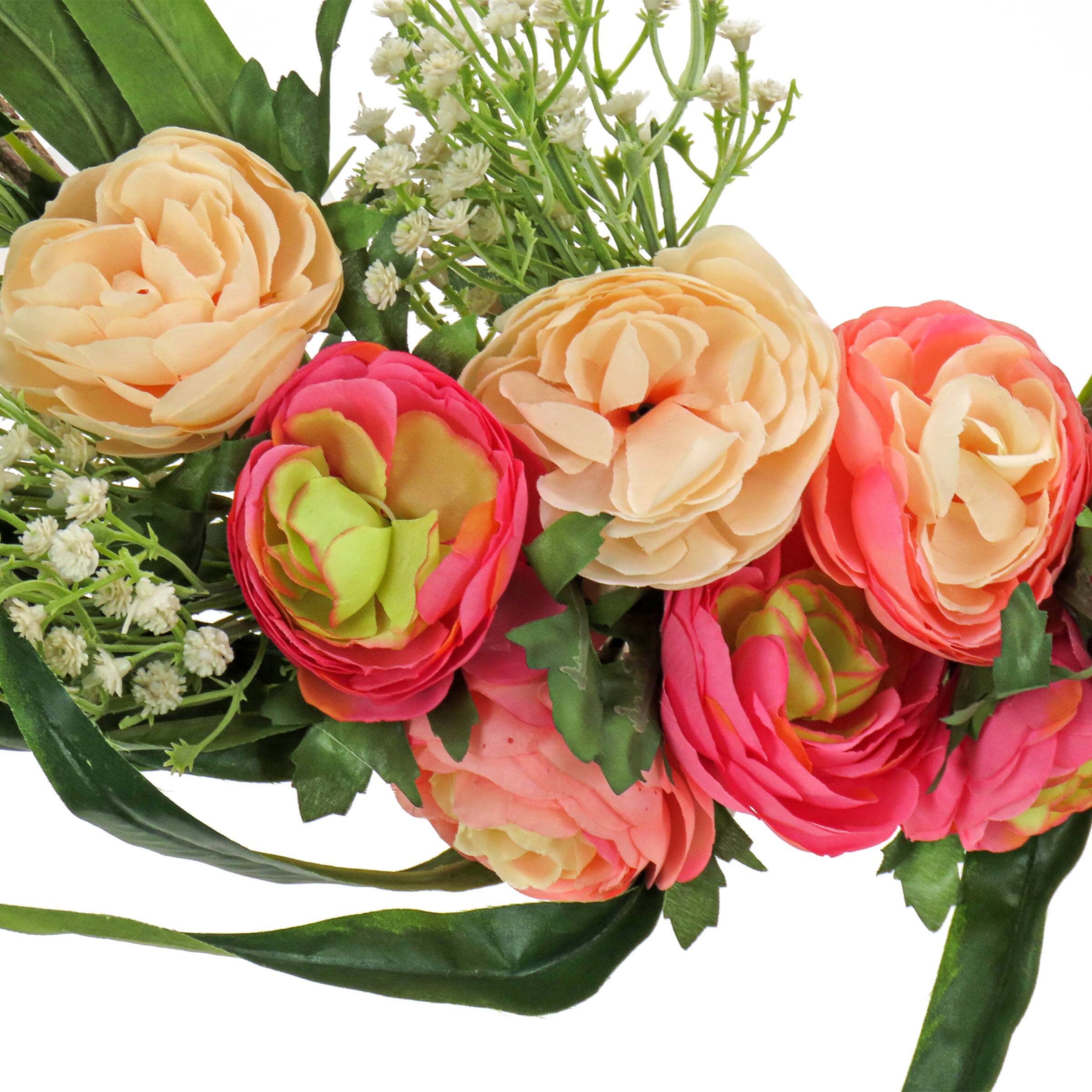 16" Eucalyptus & Buttercup Hoop Wreath