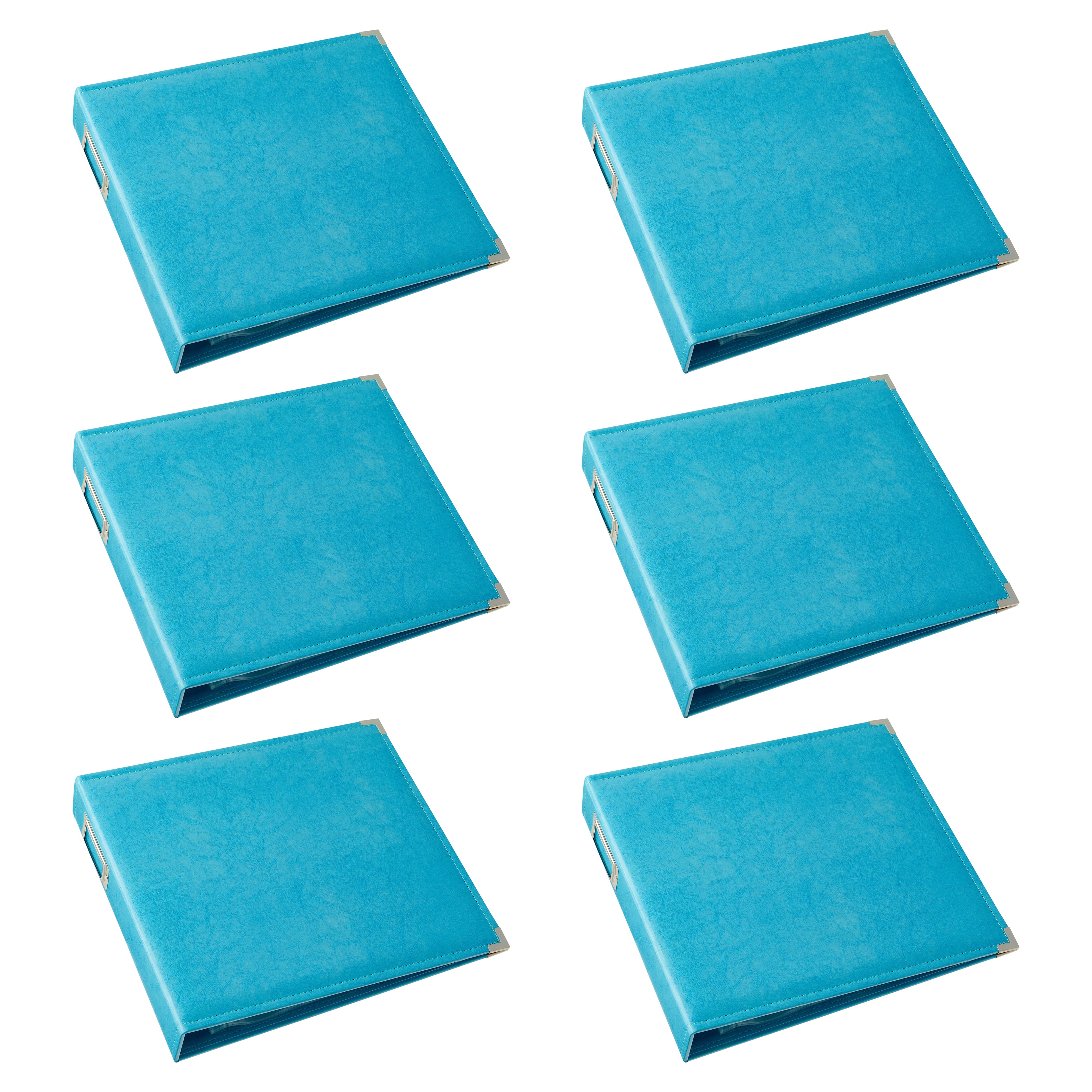 6 Pack: Leather D-Ring Scrapbook Album by Recollections®