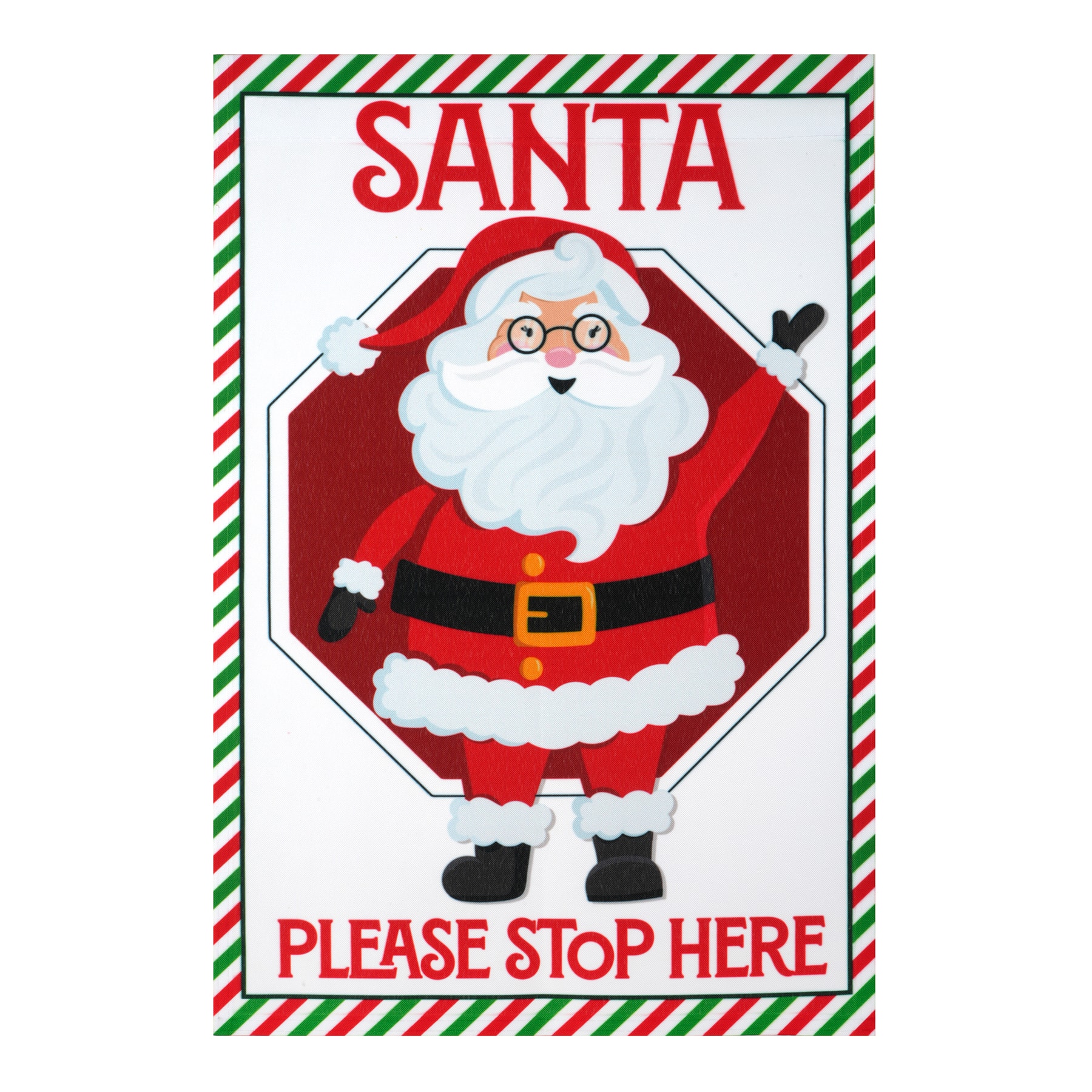 Santa Stop Here Garden Flag by Ashland®
