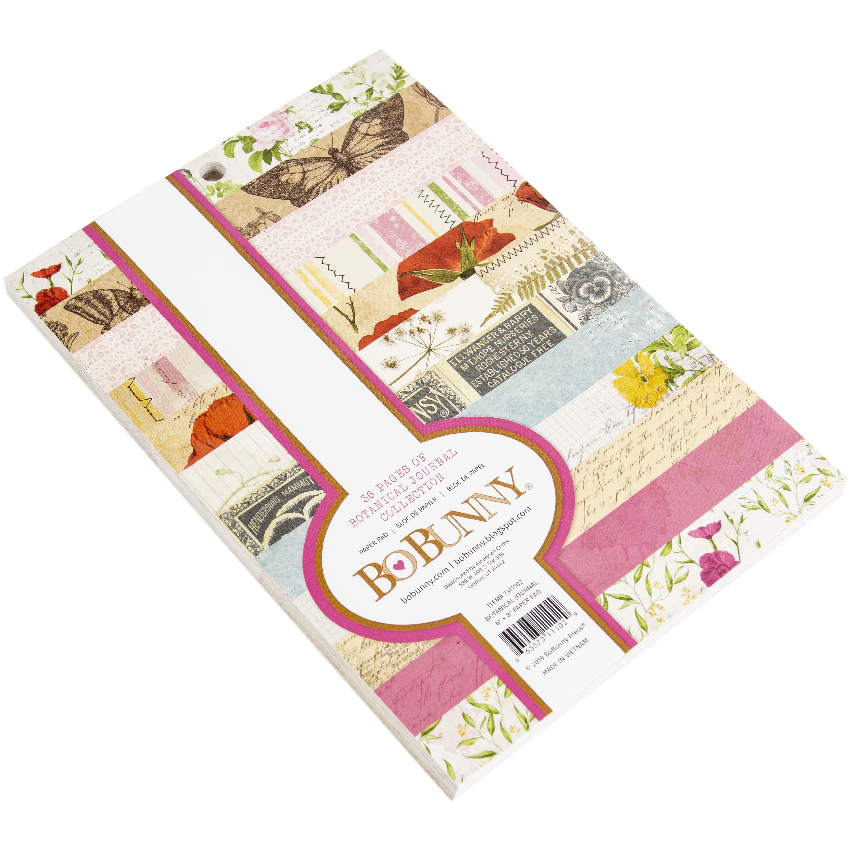 BoBunny&#xAE; Botanical Journal Paper Pad, 6&#x22; x 8&#x22;
