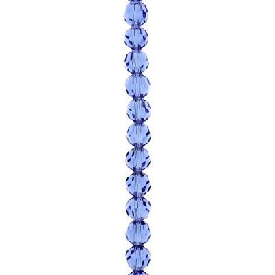 Sapphire Preciosa Glass Crystal Round Beads, 6mm by Bead Landing™