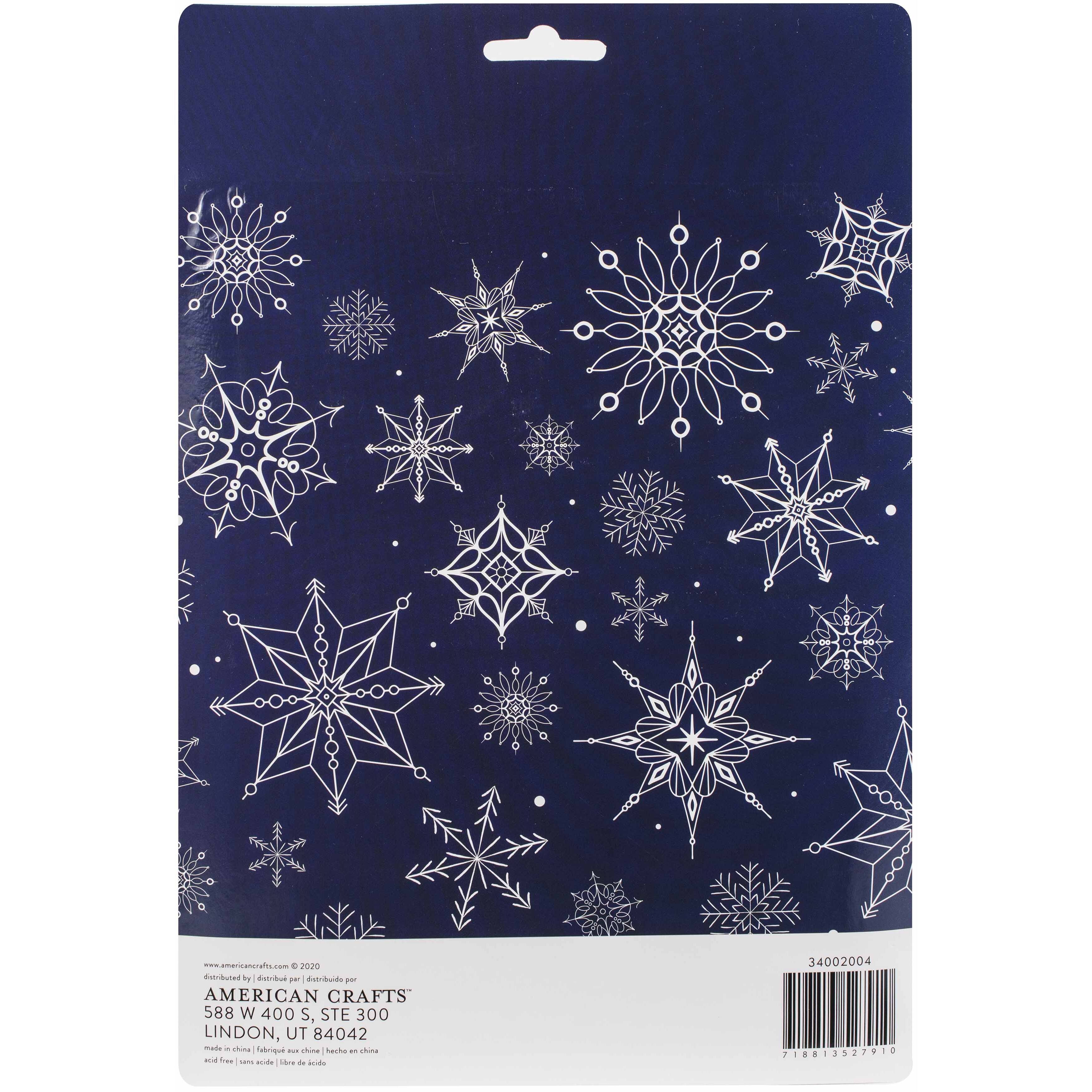 AC Gift Wrap Essentials Scissors And Tape Pack 5/Pkg-Navy Snow, 1