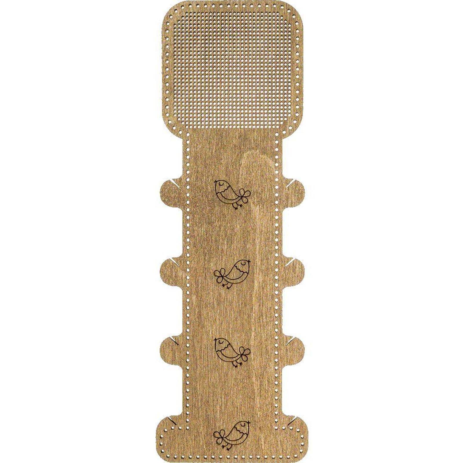 Wonderland Crafts Bird Embroidery Blank Wood Organizer