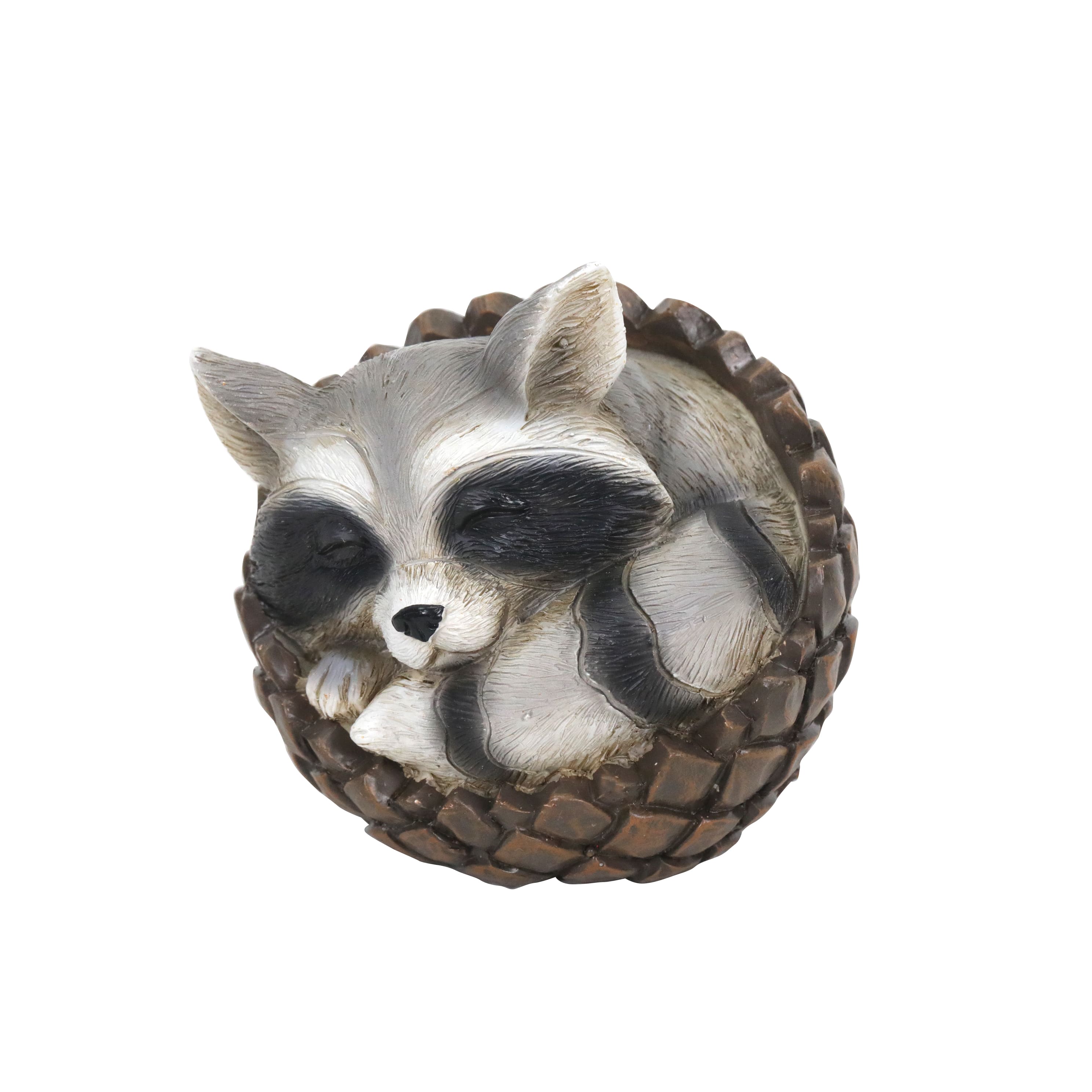 3.25" Sleeping Raccoon in Acorn Cap Tabletop Décor by Ashland®