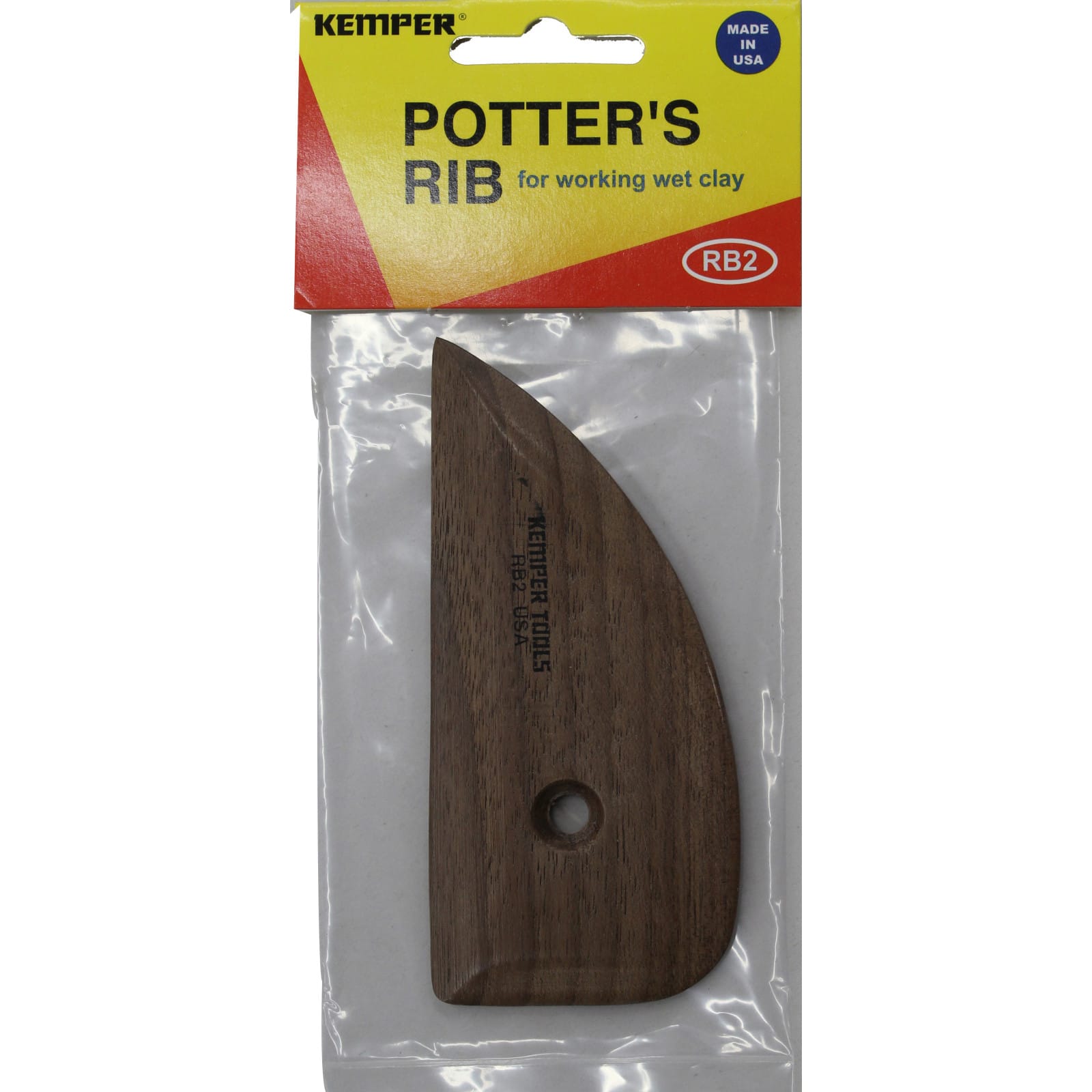  Kemper Tools for Clay & Pottery- Potter's Rib - RB4