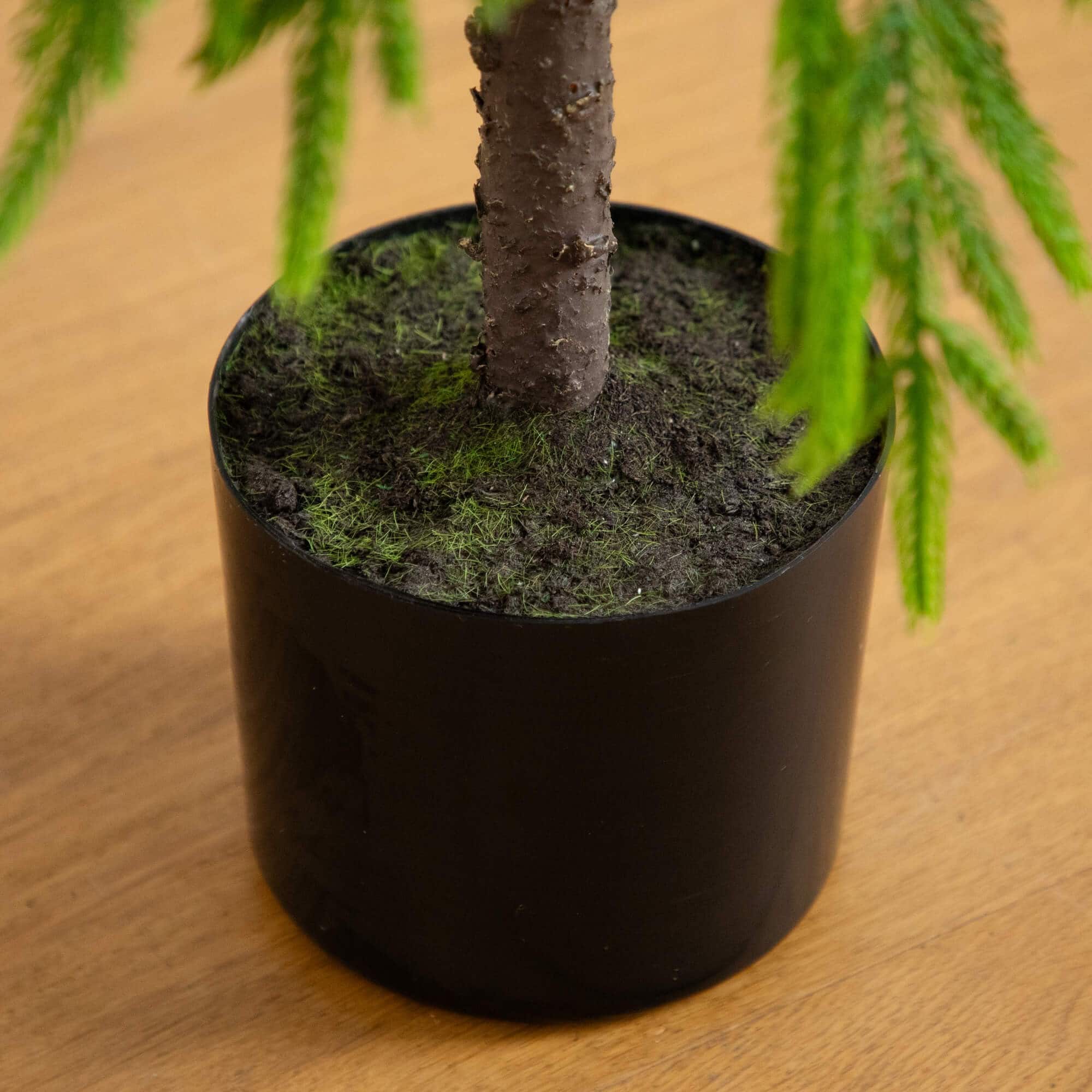 3ft. Unlit Down Swept Real Touch Norfolk Pine Artificial Christmas Tree in Nursery Pot