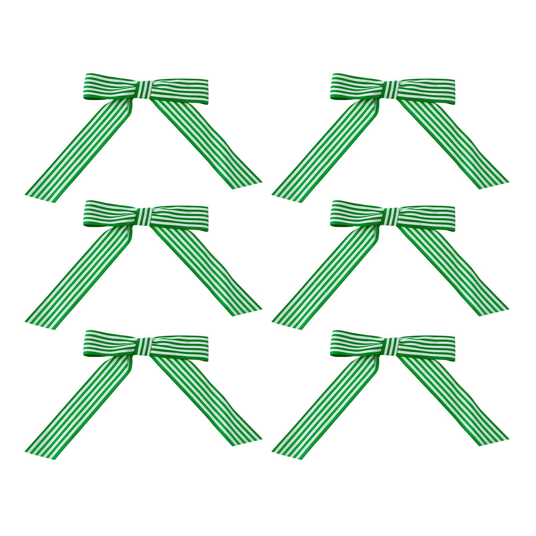 Green &#x26; White Bows, 6ct. by Celebrate It&#xAE;