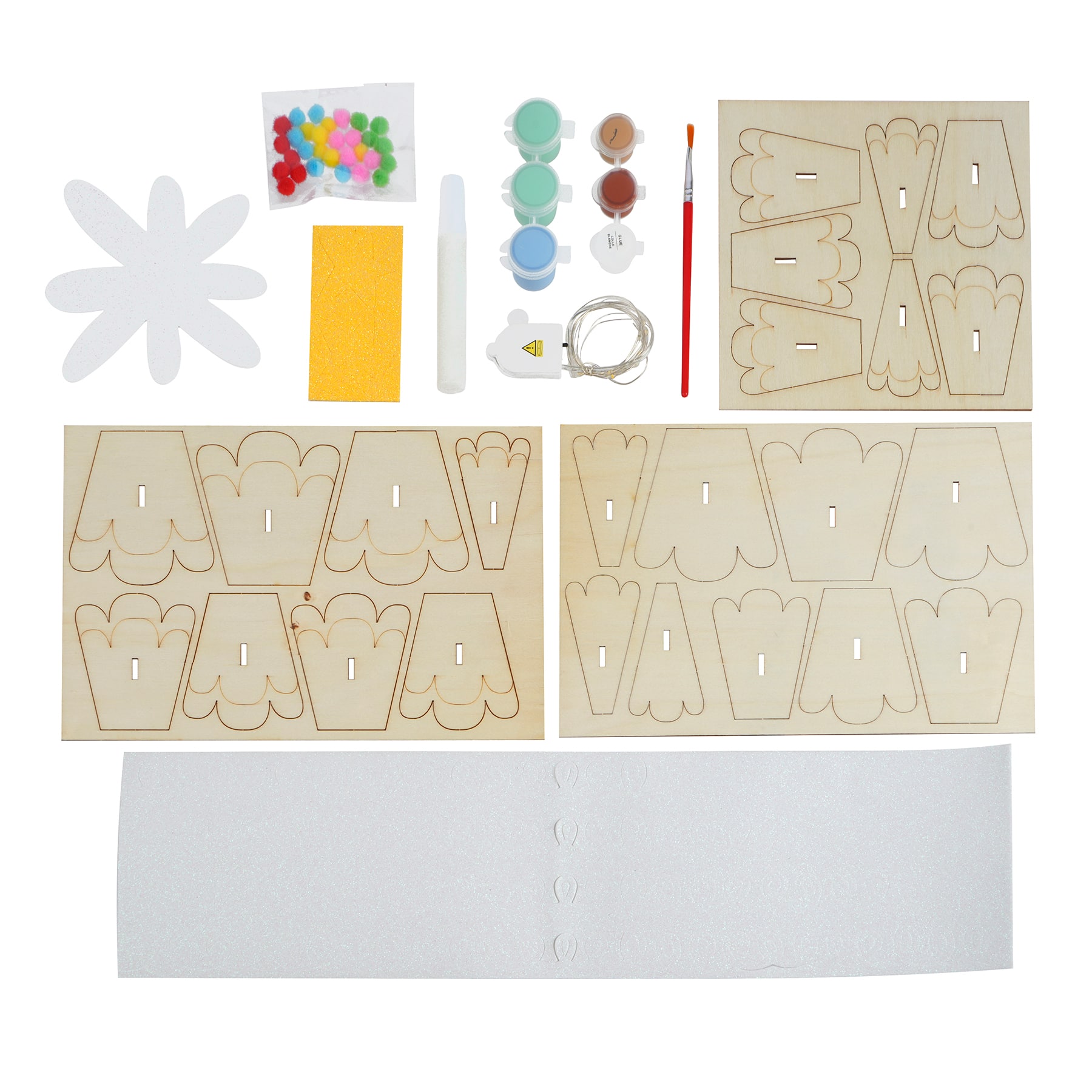 3D Light Up Christmas Tree Scene Craft Kit by Creatology&#x2122;