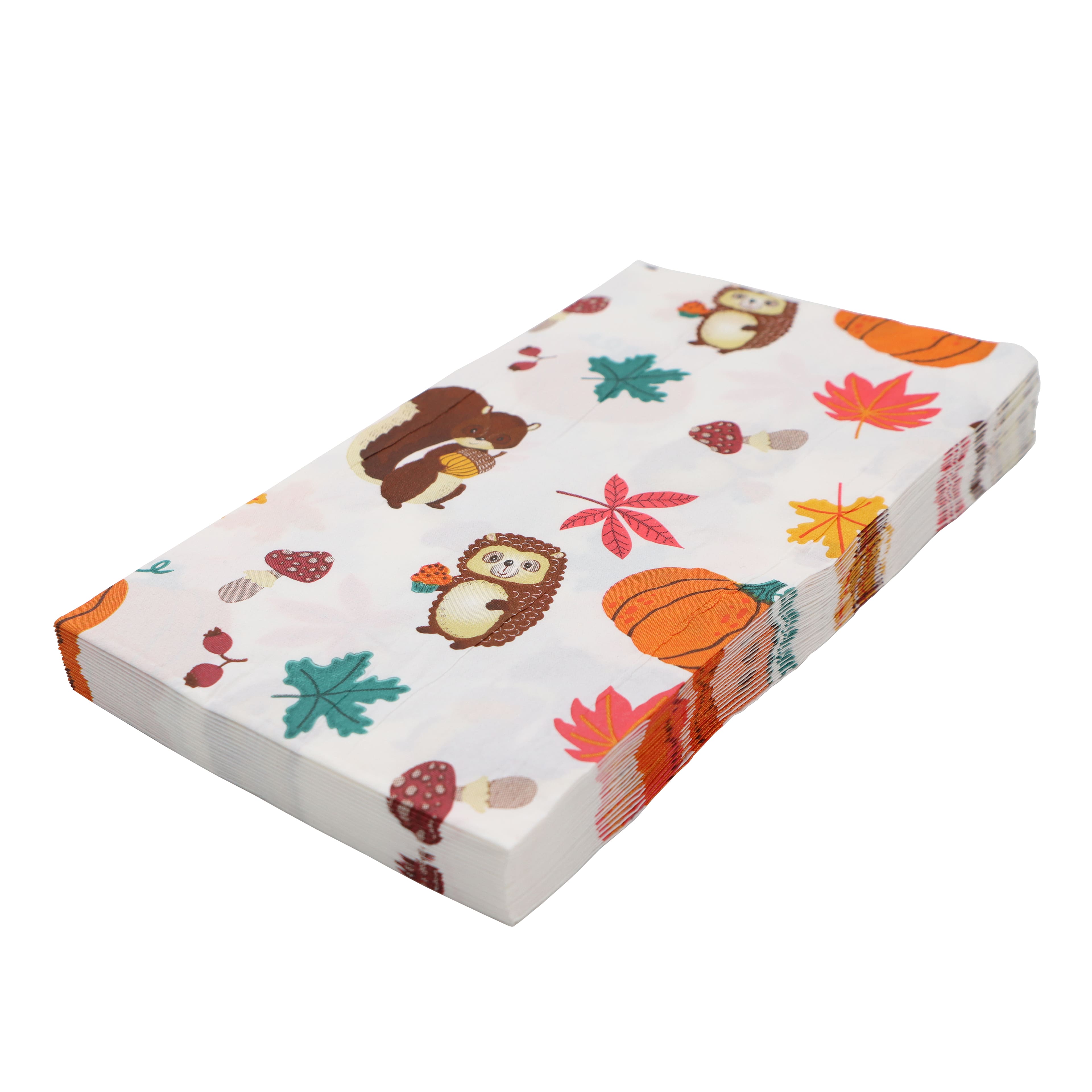 Thanksgiving Squirrel &#x26; Hedgehog Dinner Napkins, 20ct. by Celebrate It&#x2122;