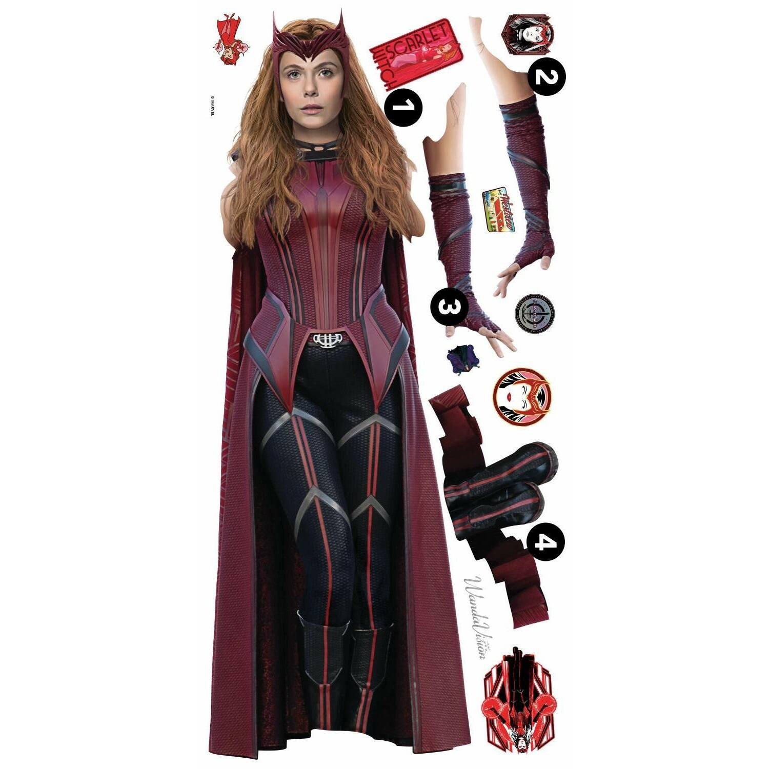 RoomMates Wandavision Wanda Peel & Stick Giant Wall Decals