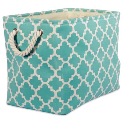 DII® Medium Rectangle Polyester Lattice Bin | Michaels