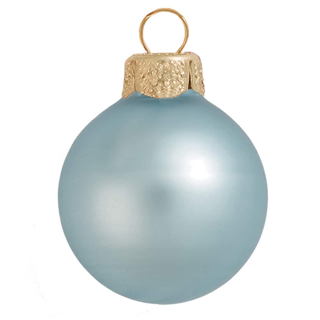 Whitehurst 2ct. 6&#x22; Matte Glass Ball Christmas Ornament