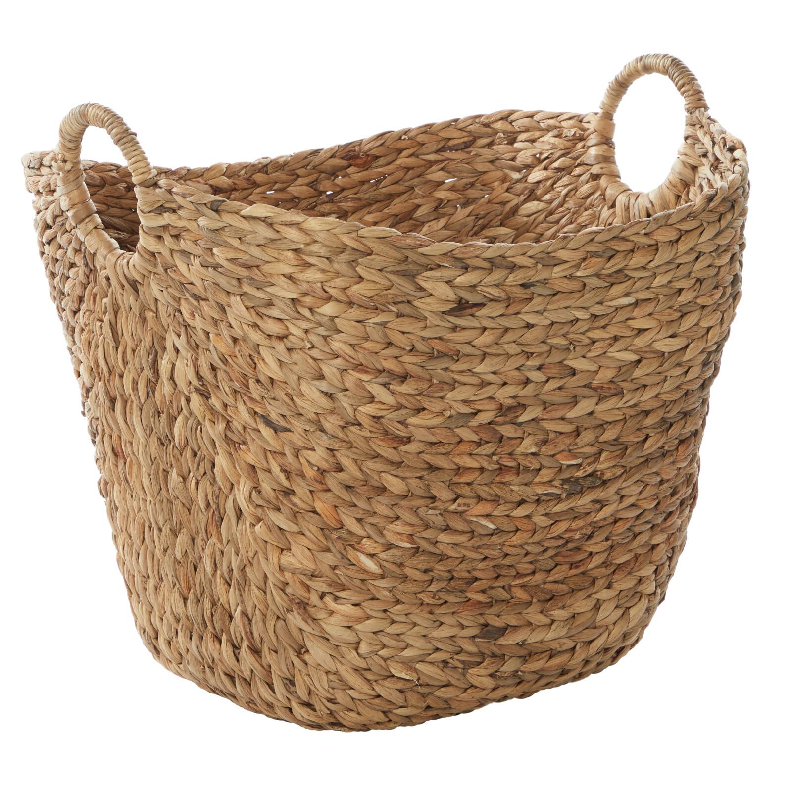 Brown Sea Grass Contemporary Storage Basket