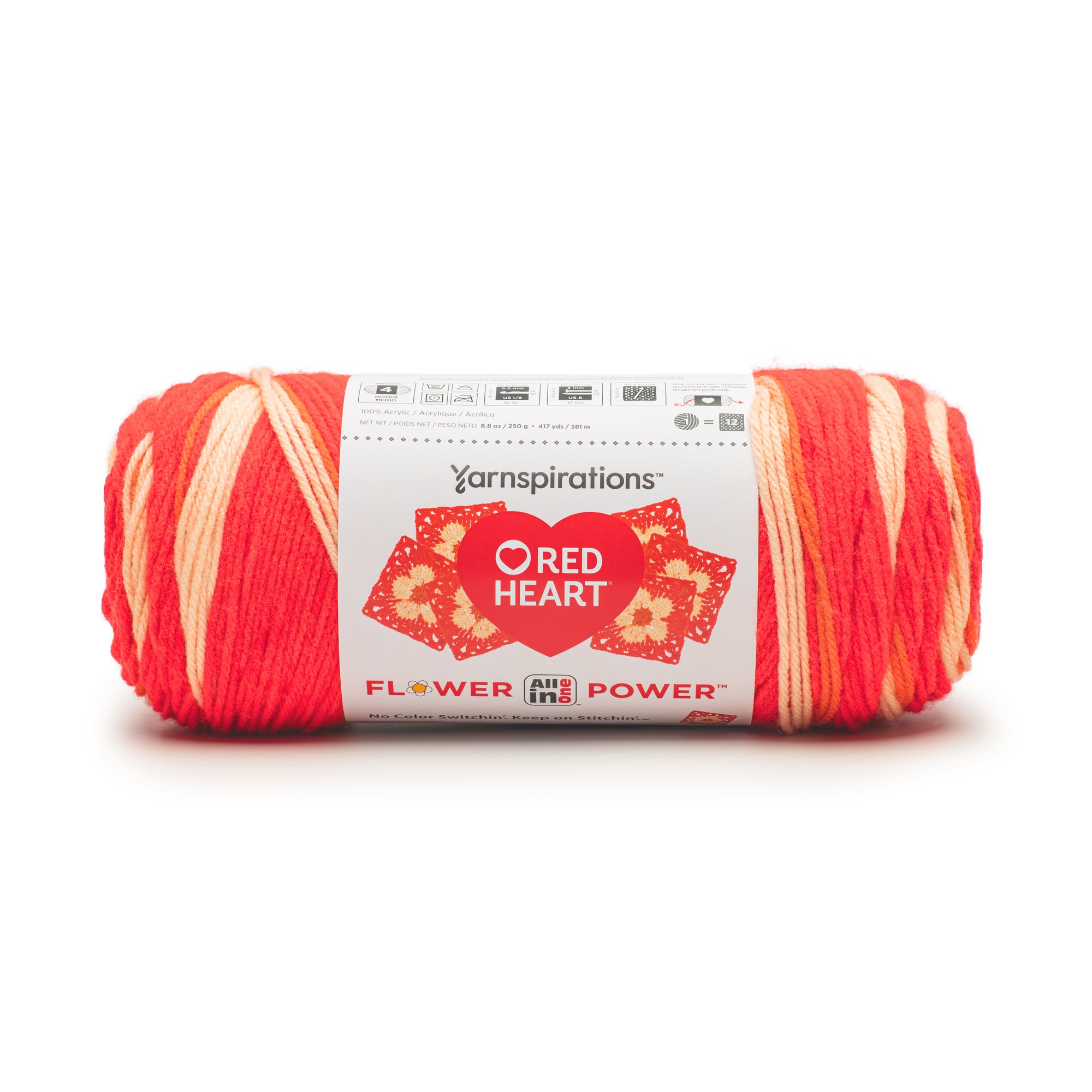 3 Pack Red Heart&#xAE; All In One Flower Power&#x2122; Yarn
