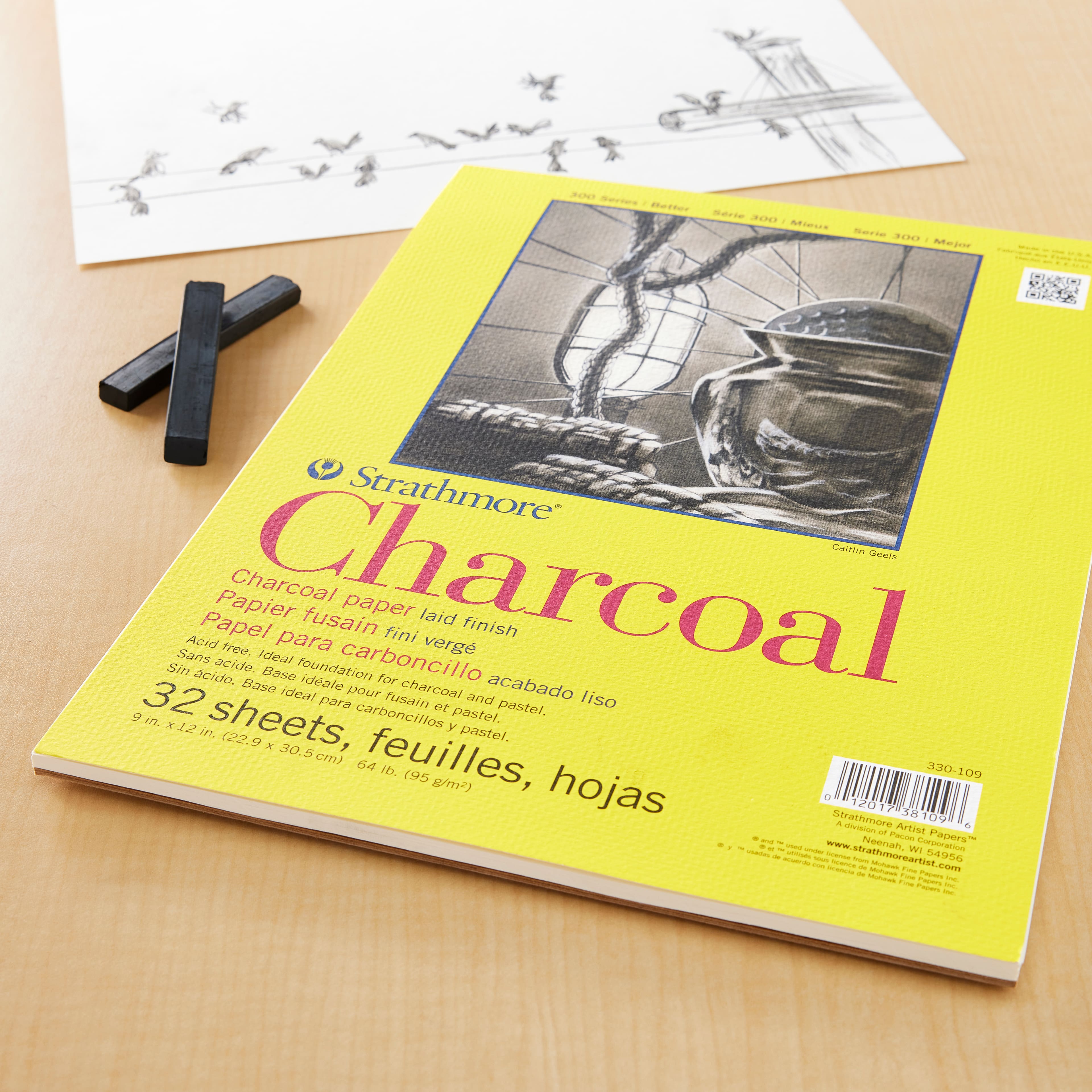 Strathmore&#xAE; 300 Series Charcoal Paper Pad