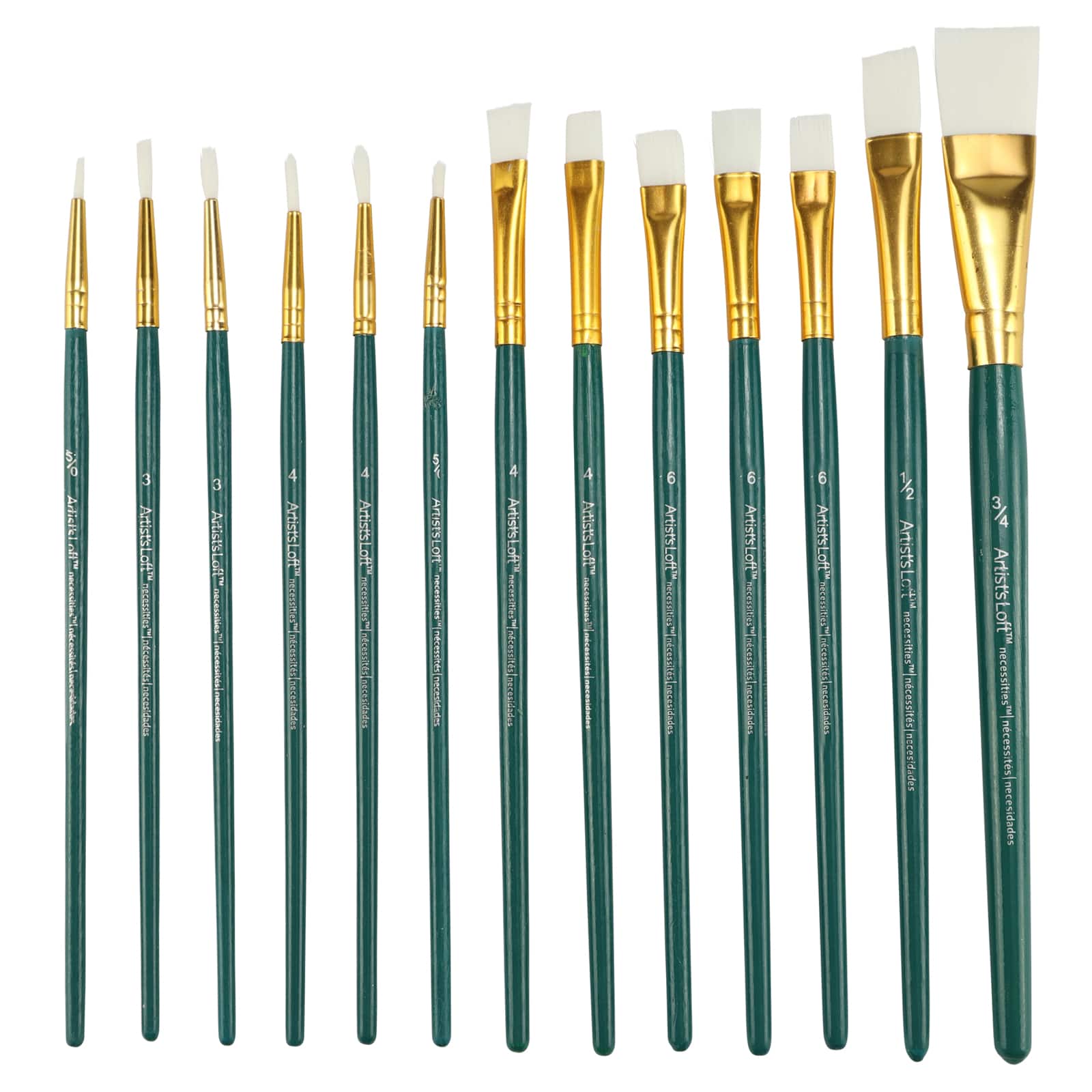 12 Packs: 50 ct. (600 total) Super Value Brush Set by Artist's Loft™ Necessities™
