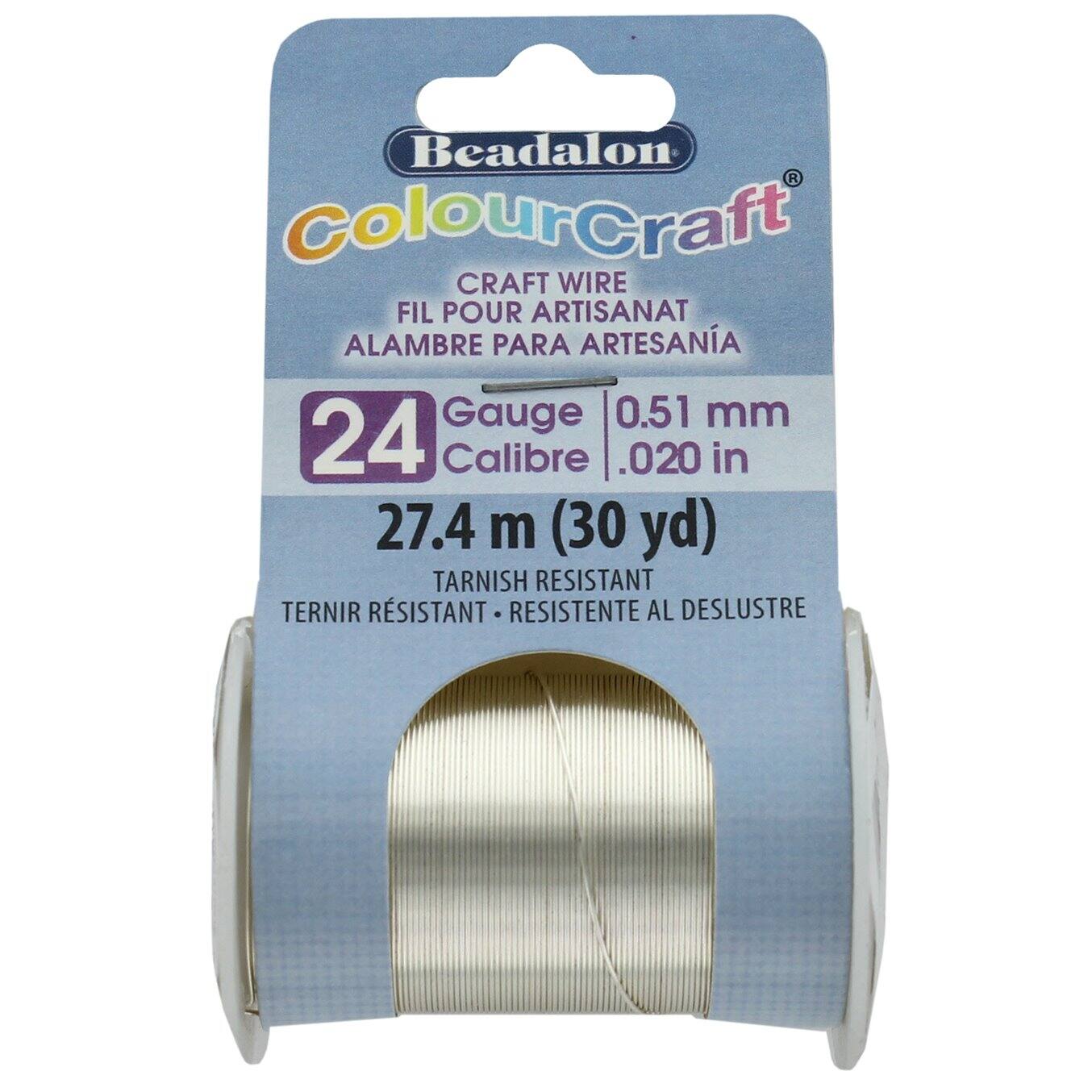 Beadalon® ColourCraft® 24 Gauge Tarnish Resistant Craft Wire, 30yd.