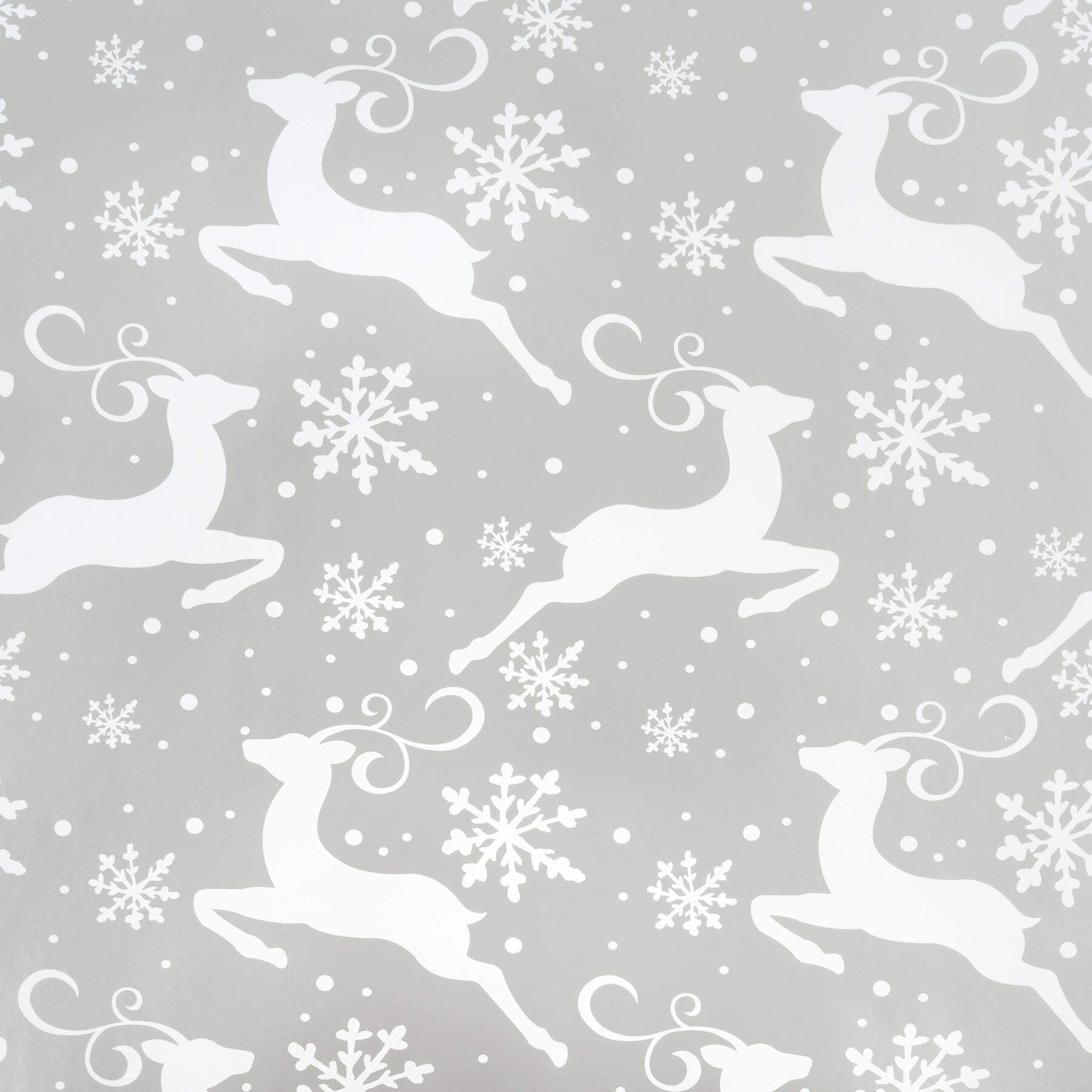 Reindeer Oh My Deer Text Patterned Black Wrapping Paper, Zazzle