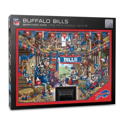 Buffalo Bills Barnyard Fans Puzzle