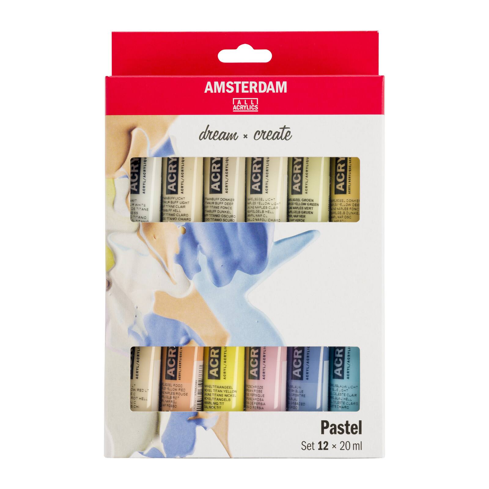Amsterdam Pastel Acrylic 20 Color Paint Set, 20mL Michaels